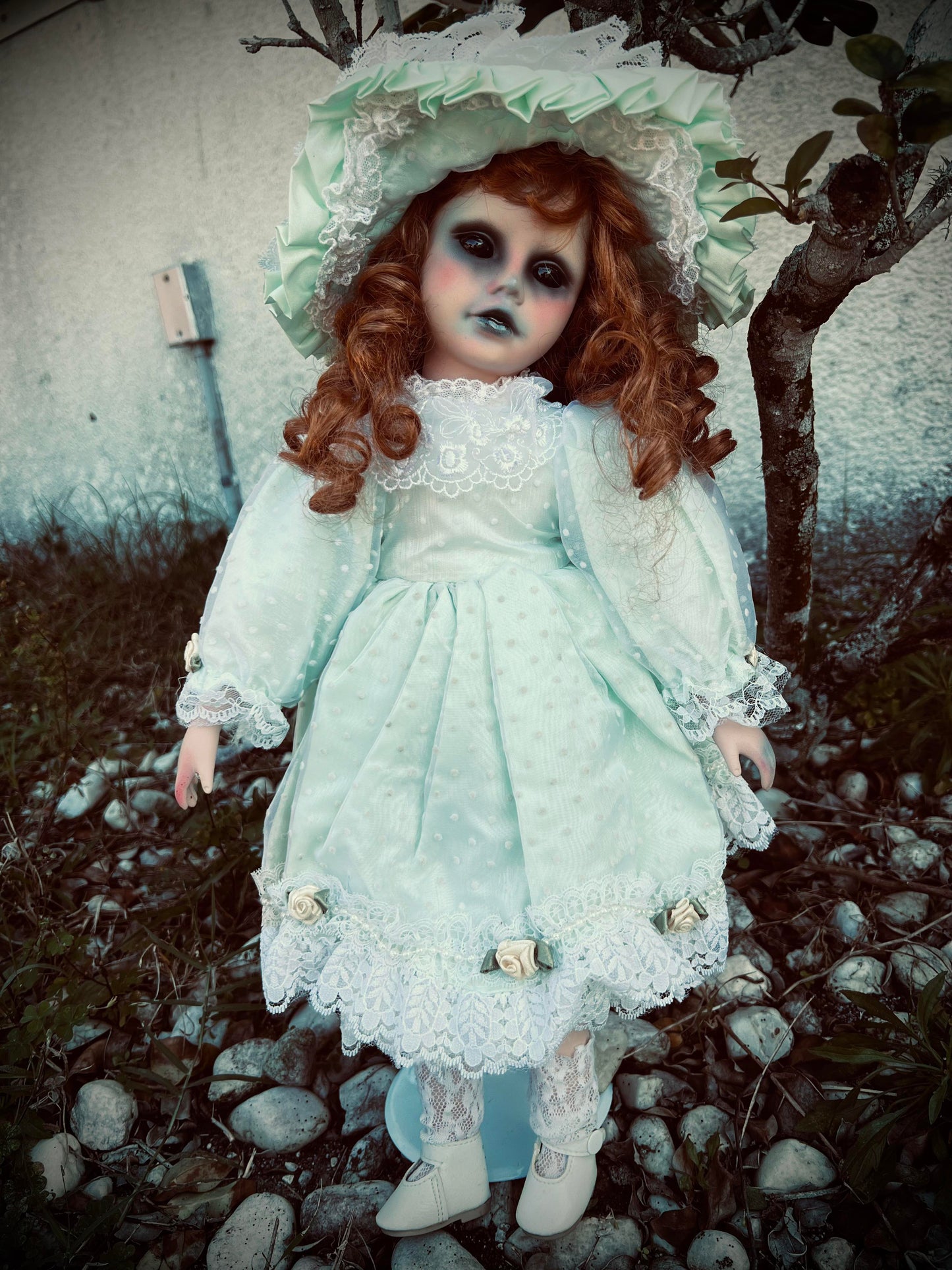 Meet Estella 18" Doll Porcelain Witchy Creepy Haunted Spirit Infected Scary Spooky Zombie Possessed  Positive Energy Occult Gift Idea Vessel