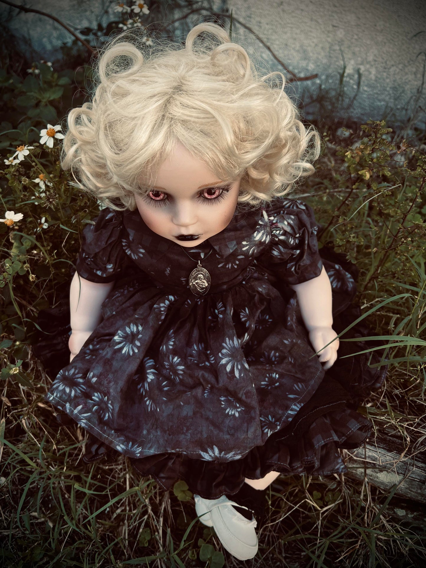 Meet Aurora 20" Doll Porcelain Witchy Creepy Haunted Spirit Infected Scary Spooky Zombie Possessed Gothic Positive Energy Gift Idea Oddity