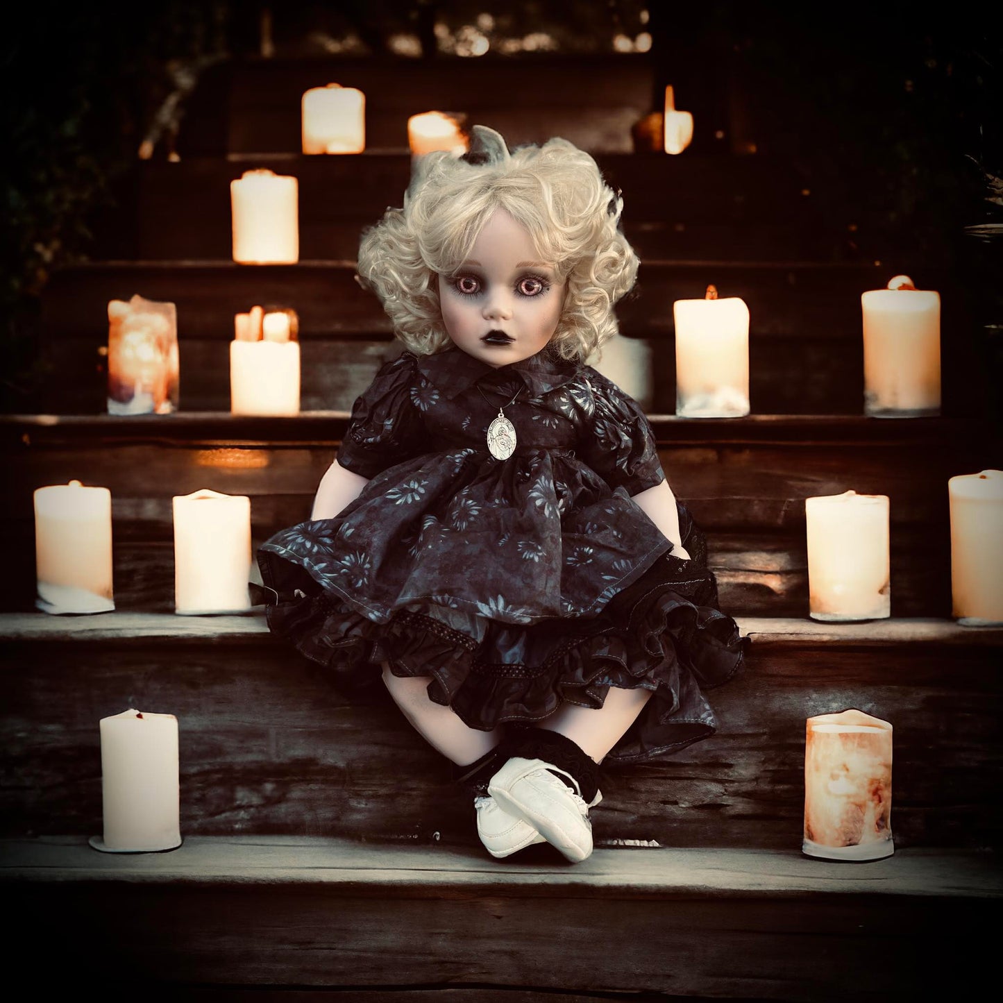 Meet Aurora 20" Doll Porcelain Witchy Creepy Haunted Spirit Infected Scary Spooky Zombie Possessed Gothic Positive Energy Gift Idea Oddity