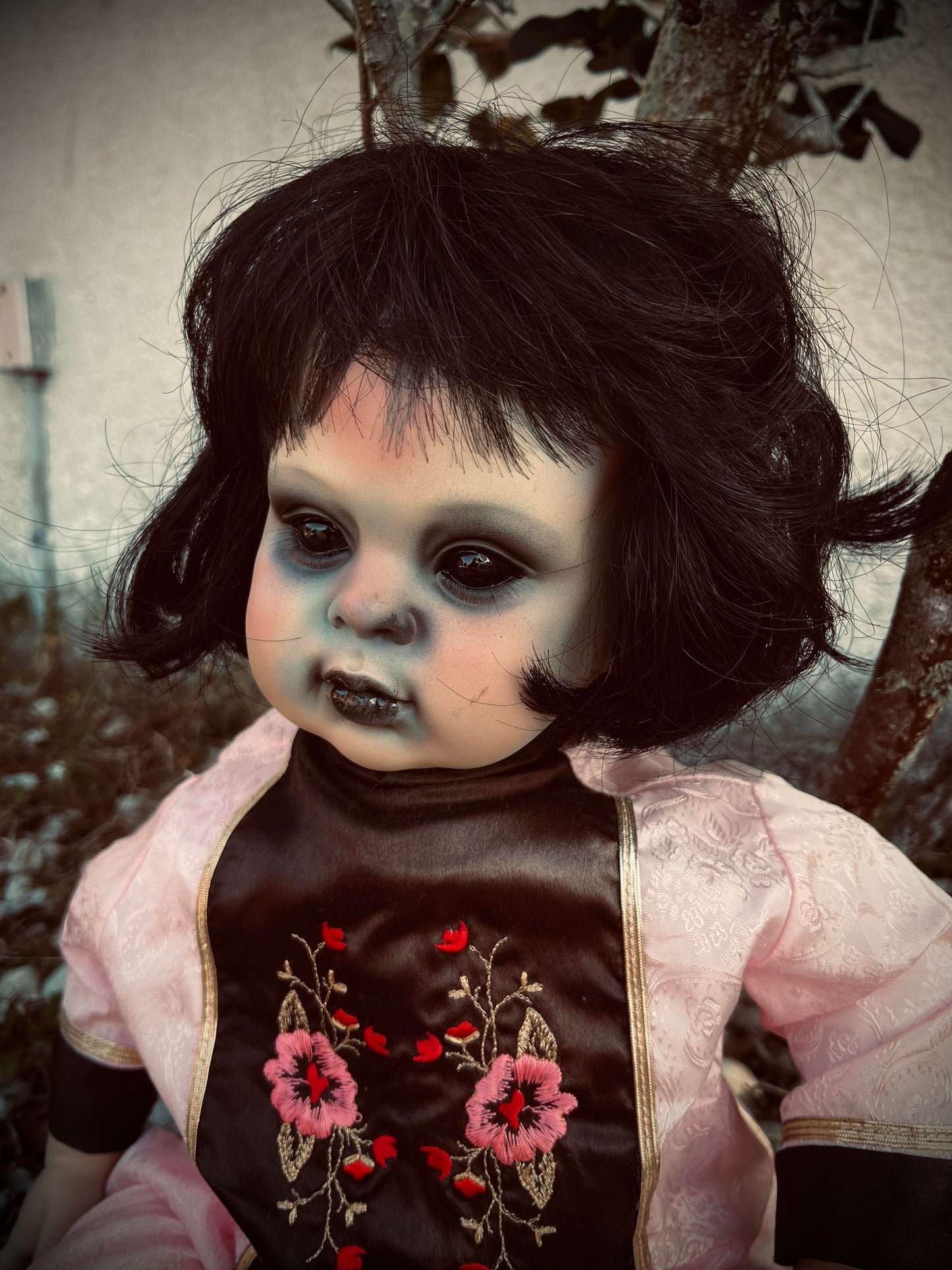 Meet Opal 26" Vinyl Baby Vessel Haunted Spirit Infected Zombie Doll Scary Poltergeist Spooky Hand Painted Gift Idea Positive Occult Witchy