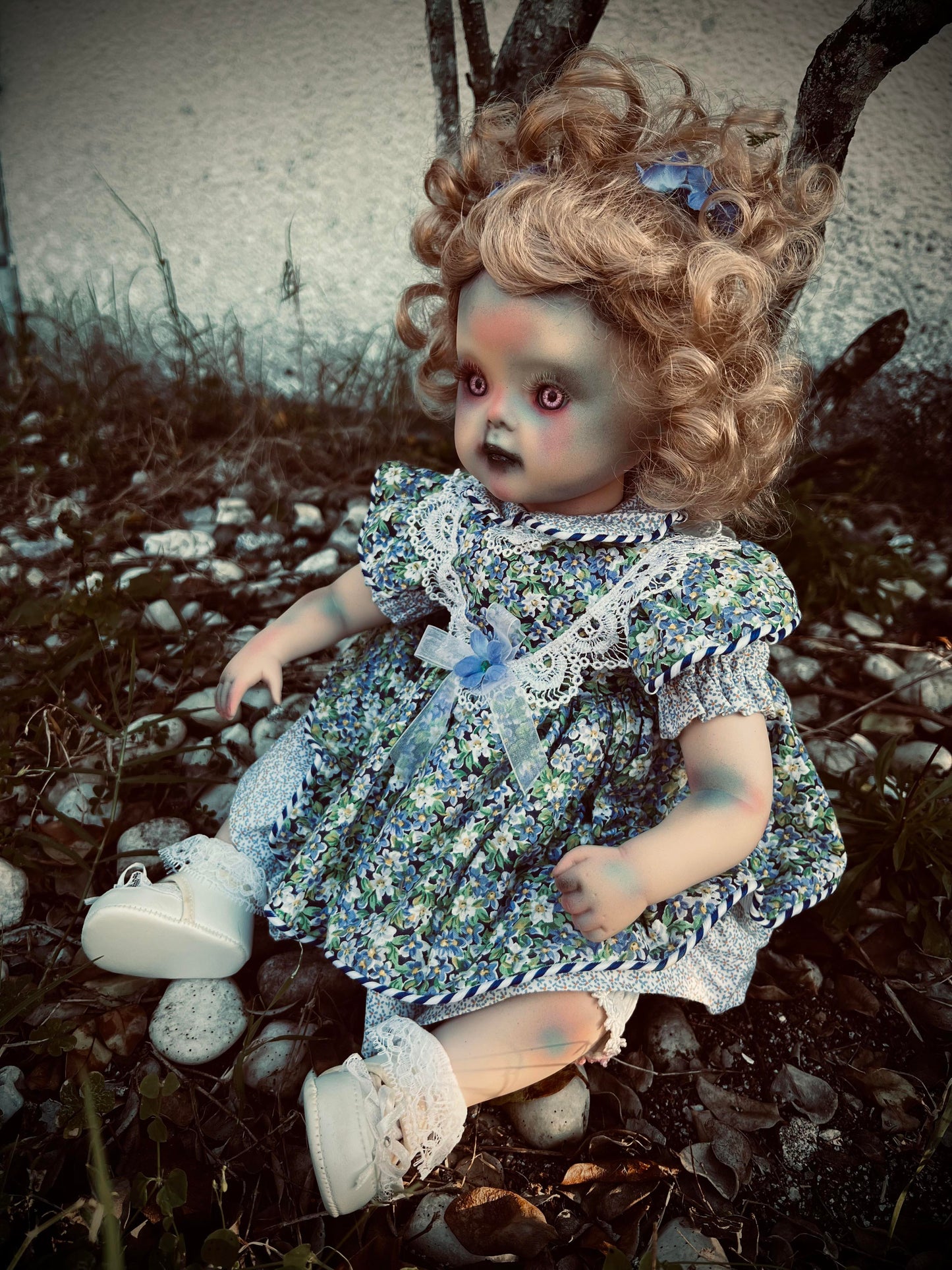 Meet Cherry 13" Doll Porcelain Witchy Creepy Haunted Spirit Infected Scary Spooky Zombie Possessed  Positive Energy Occult Gift Idea Vessel