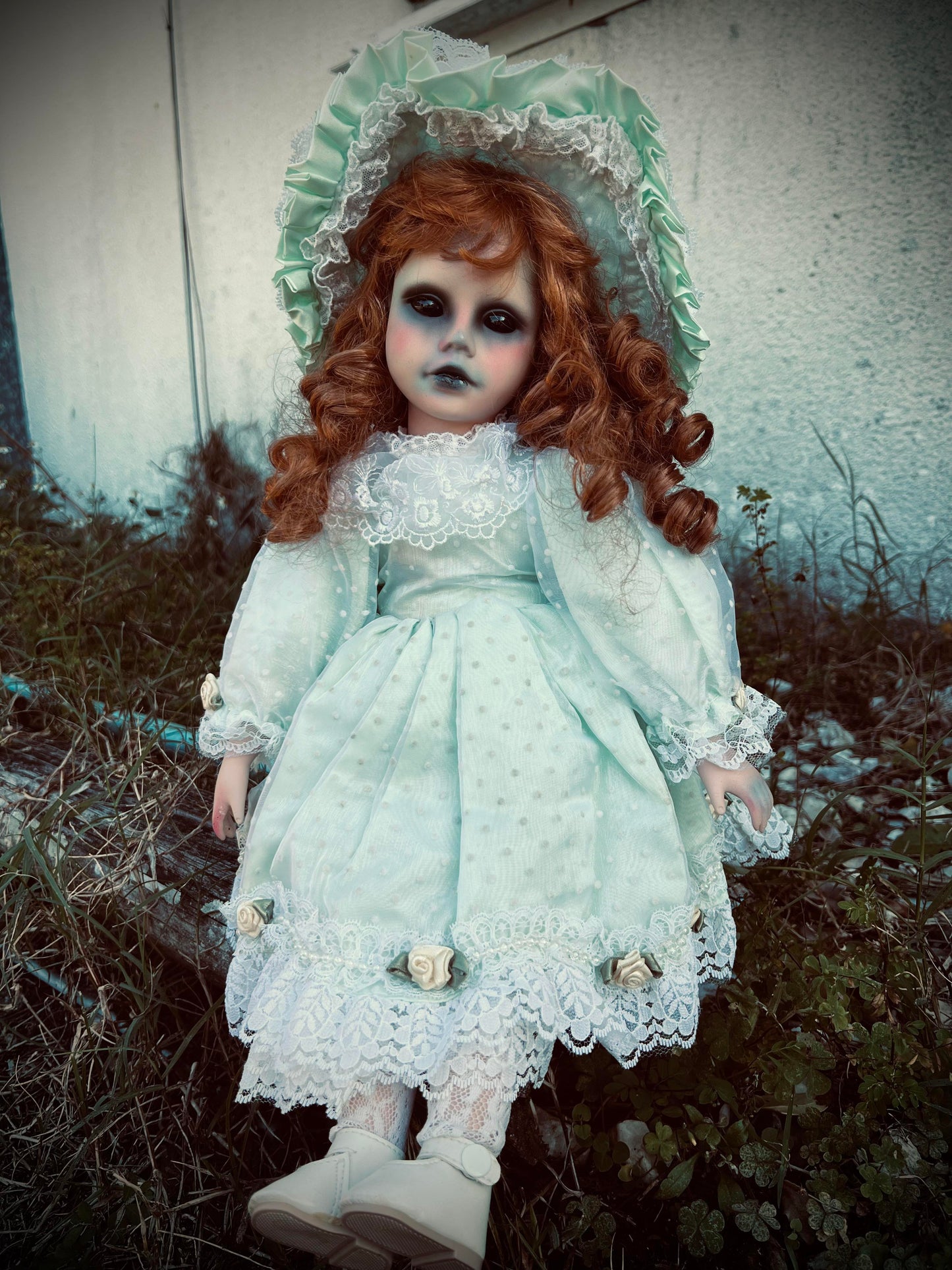 Meet Estella 18" Doll Porcelain Witchy Creepy Haunted Spirit Infected Scary Spooky Zombie Possessed  Positive Energy Occult Gift Idea Vessel