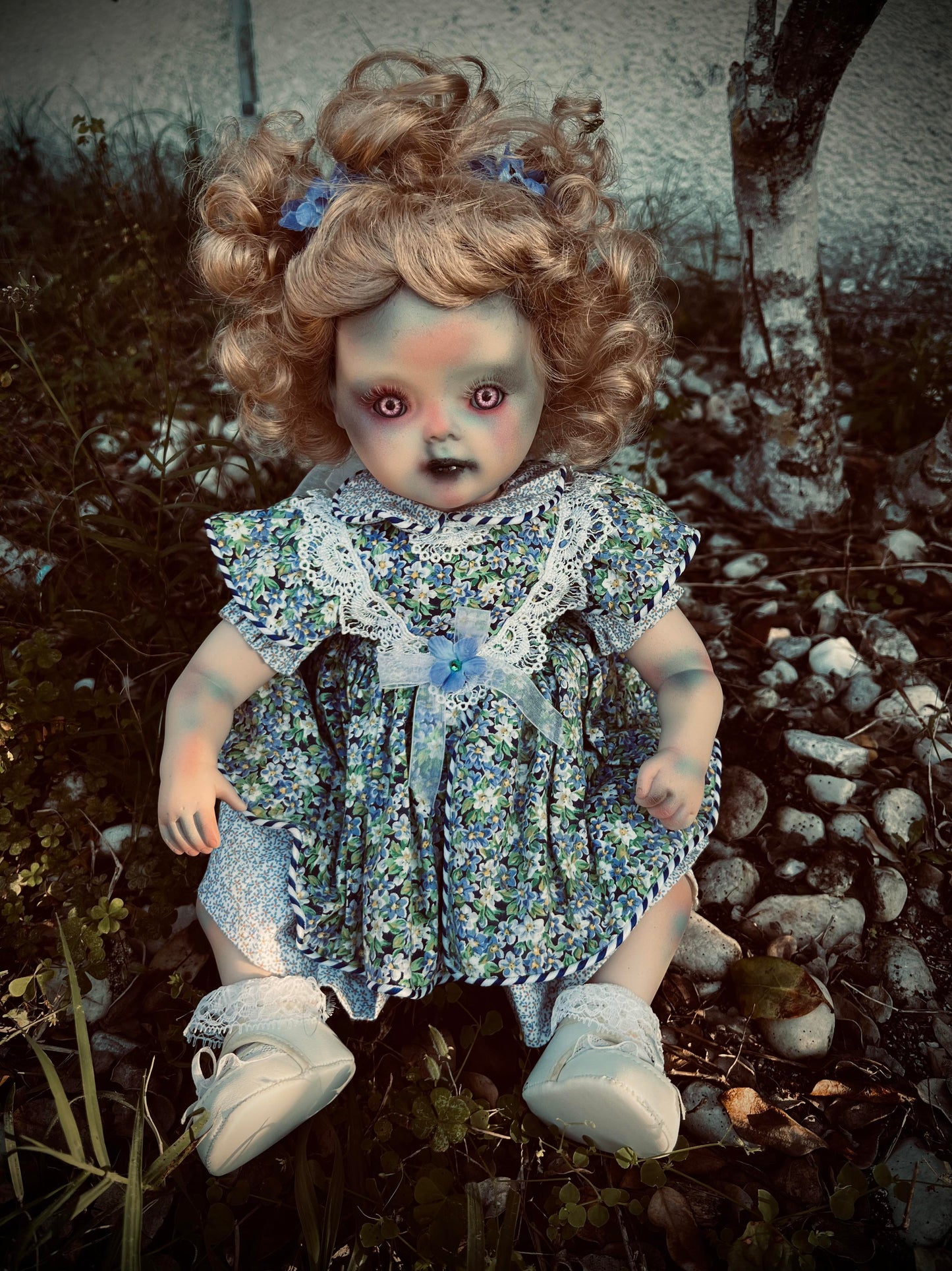 Meet Cherry 13" Doll Porcelain Witchy Creepy Haunted Spirit Infected Scary Spooky Zombie Possessed  Positive Energy Occult Gift Idea Vessel