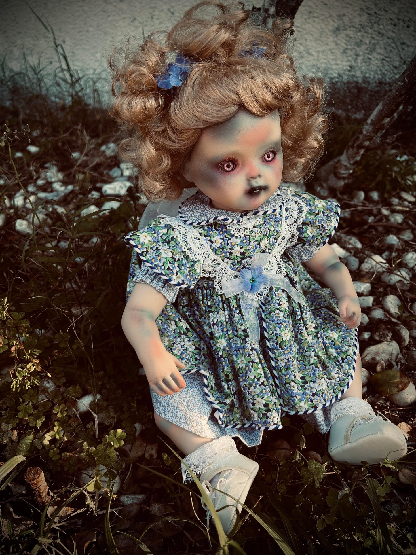 Meet Cherry 13" Doll Porcelain Witchy Creepy Haunted Spirit Infected Scary Spooky Zombie Possessed  Positive Energy Occult Gift Idea Vessel