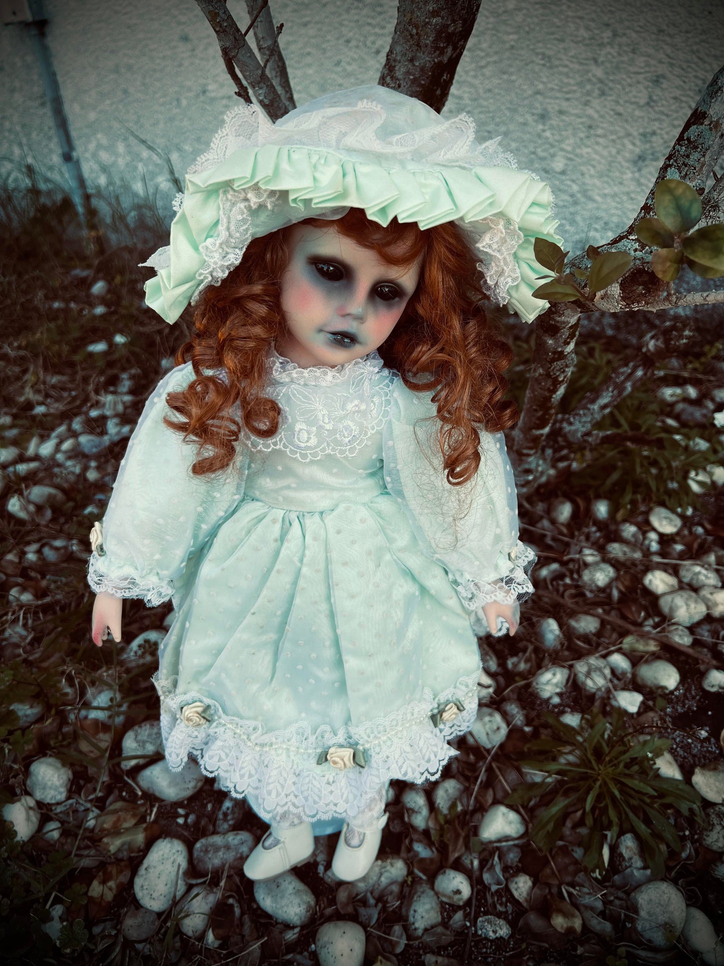 Meet Estella 18" Doll Porcelain Witchy Creepy Haunted Spirit Infected Scary Spooky Zombie Possessed  Positive Energy Occult Gift Idea Vessel