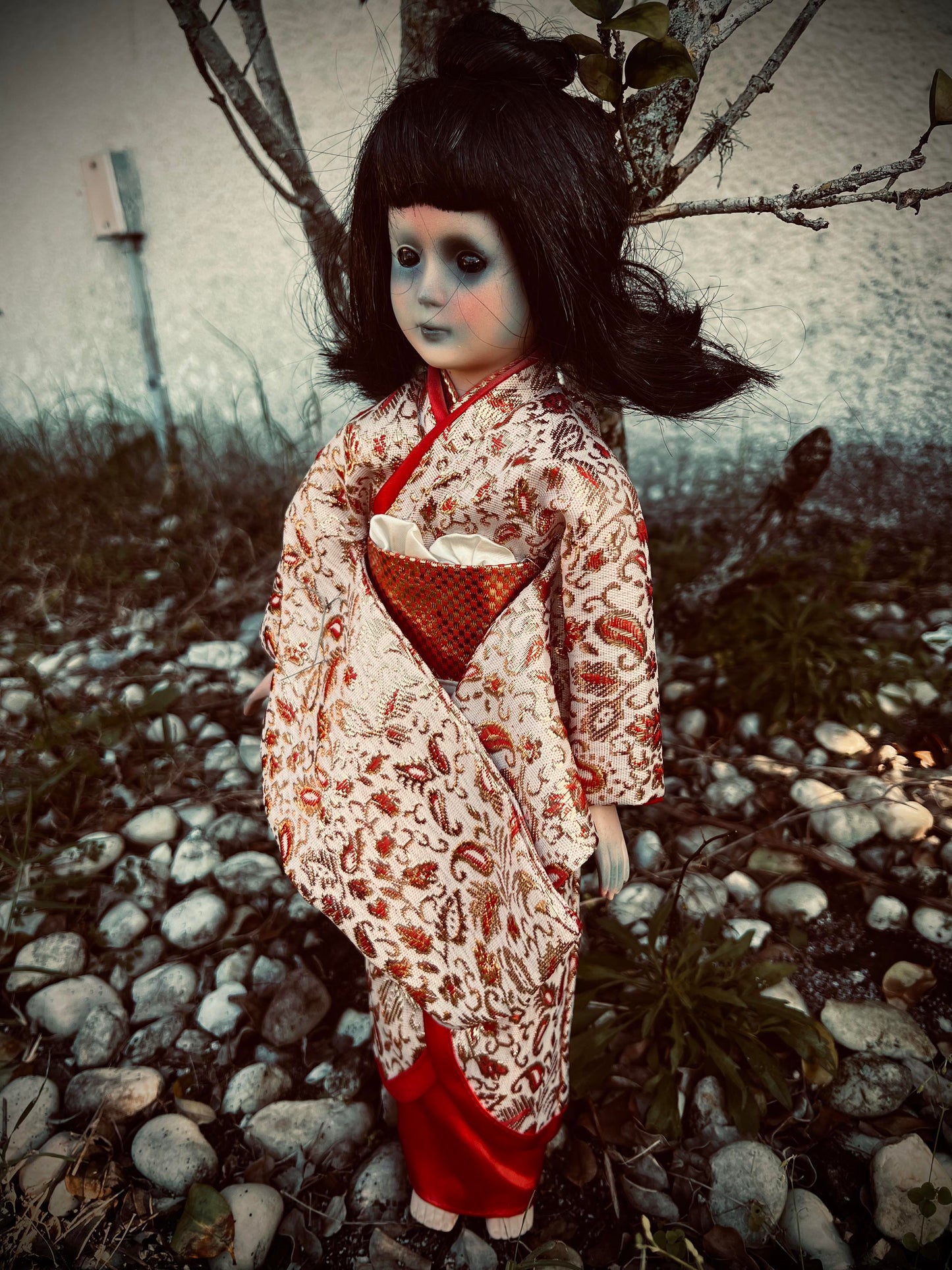 Meet Marcelina 17" Doll Porcelain Witchy Creepy Haunted Spirit Infected Scary Spooky Zombie Possessed Positive Energy Occult Gift Idea