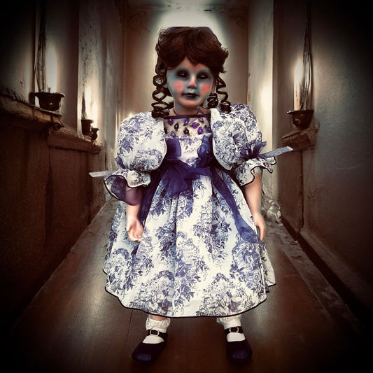 Meet Violet 26" Large Doll Porcelain Zombie Undead Witchy Creepy Haunted Spirit Infected Scary Spooky Possessed Positive Oddity Gift Idea