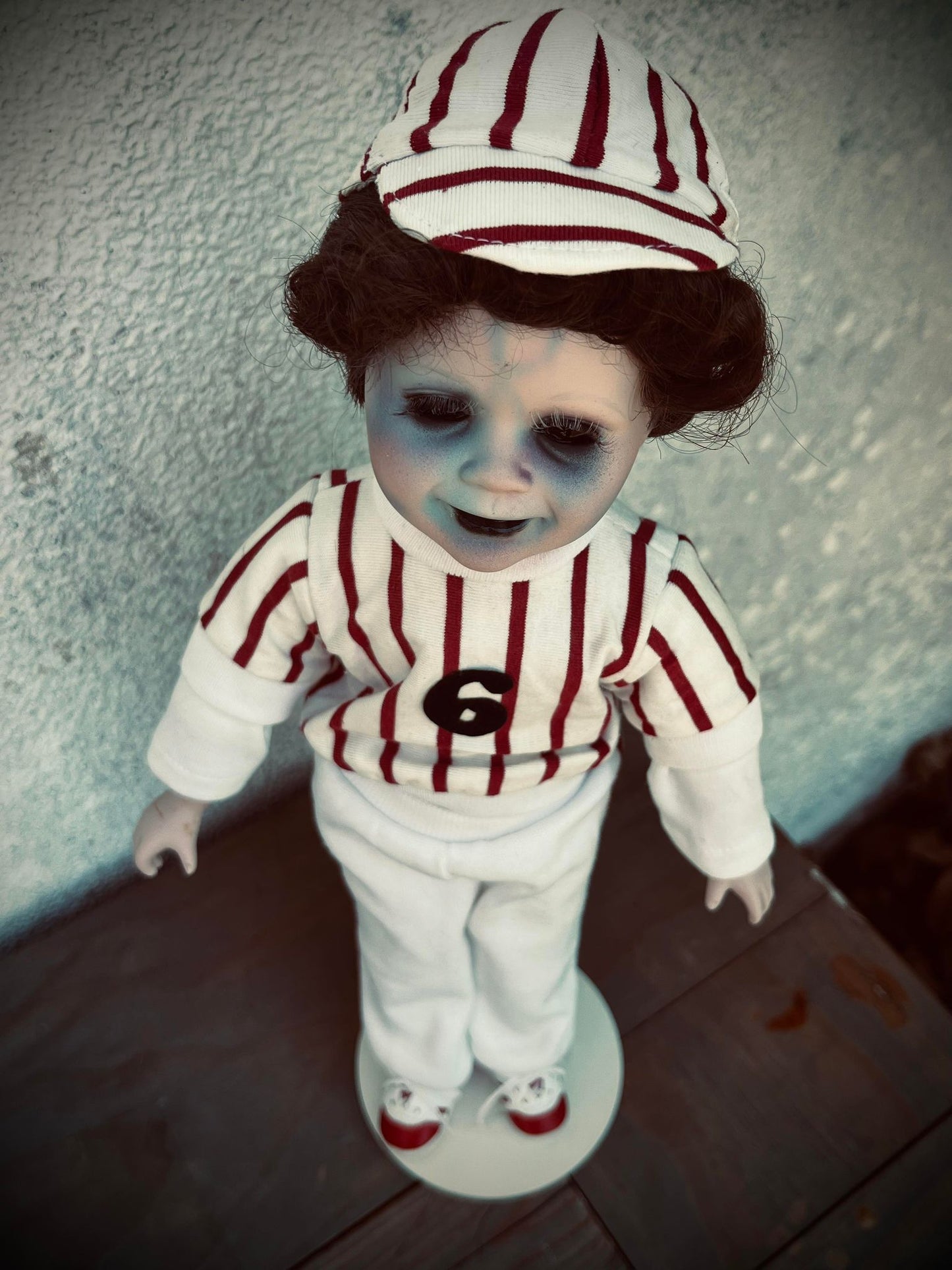 Meet Riley 16" Doll Porcelain Zombie Undead Witchy Creepy Haunted Spirit Infected Scary Spooky Possessed Positive Oddity Gift Idea Baseball