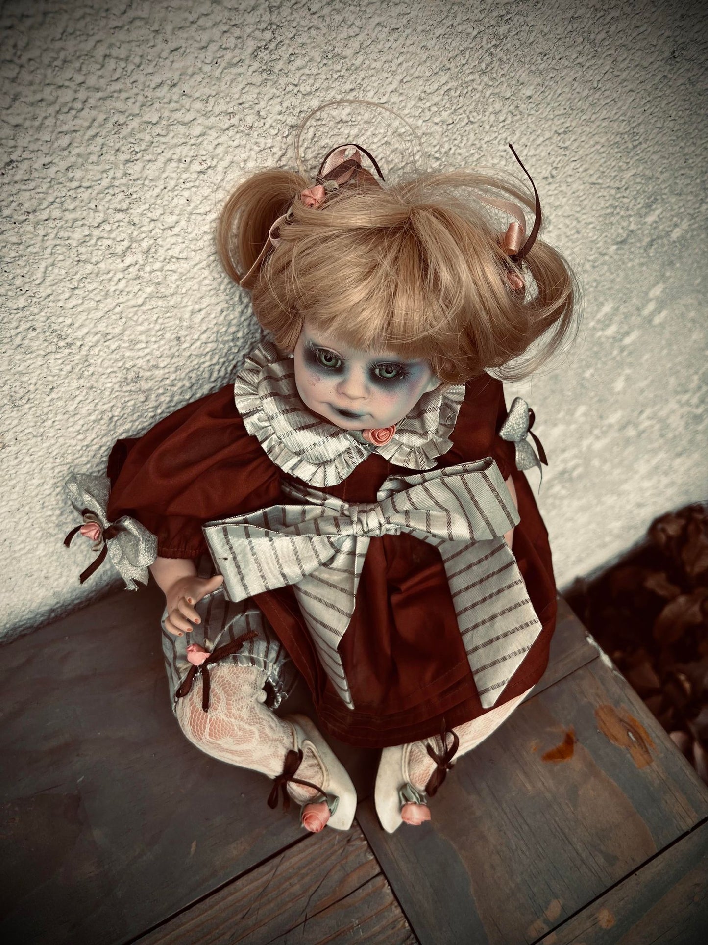 Meet Riley 18" Doll Porcelain Zombie Undead Witchy Creepy Haunted Spirit Infected Scary Spooky Possessed Positive Oddity Gift Idea