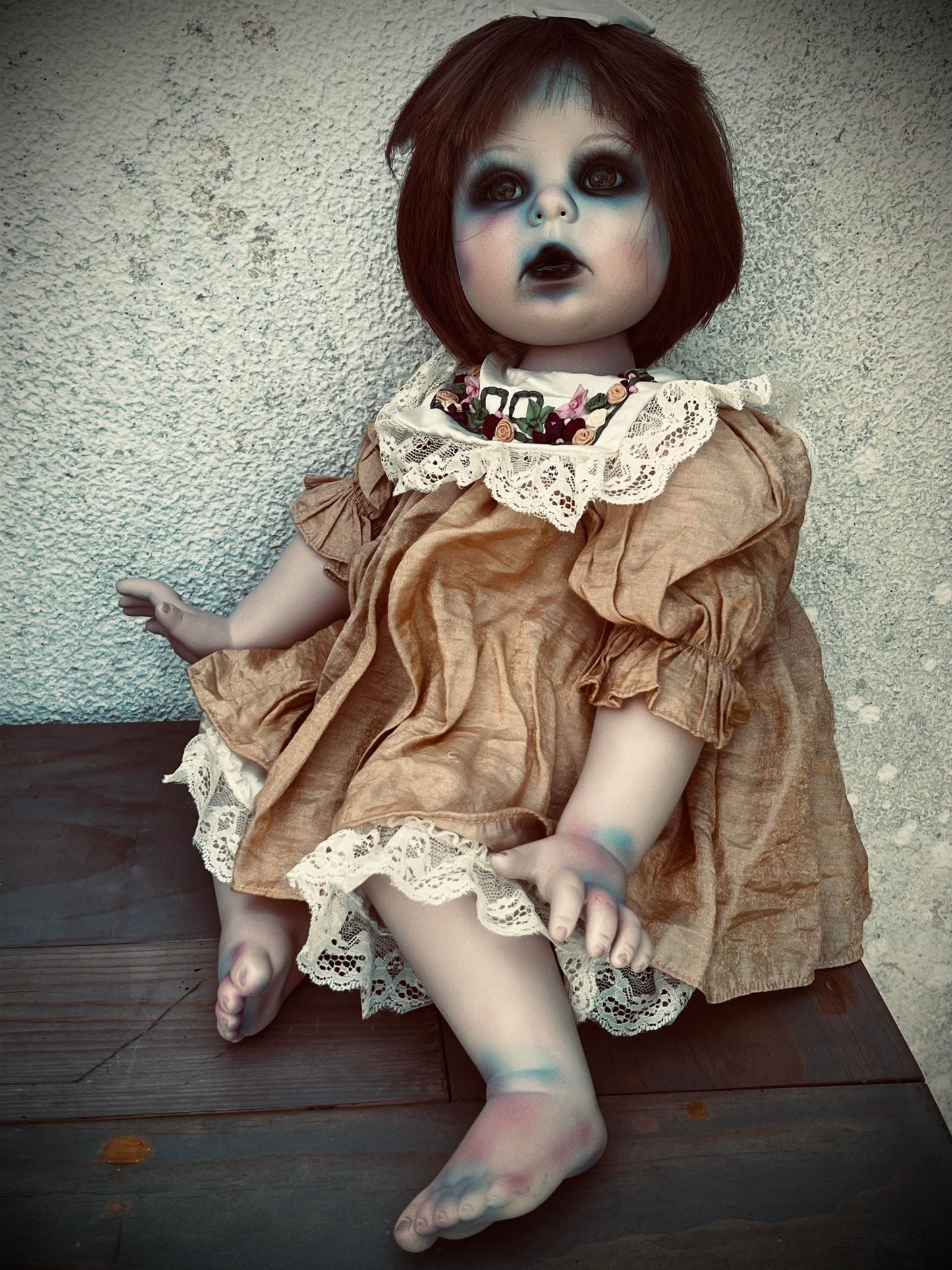 Meet Elena 21" Large Doll Porcelain Zombie Undead Witchy Creepy Haunted Spirit Infected Scary Spooky Possessed Positive Oddity Gift Idea