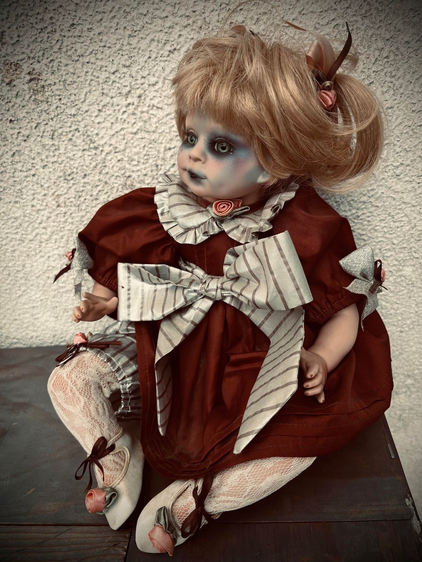 Meet Riley 18" Doll Porcelain Zombie Undead Witchy Creepy Haunted Spirit Infected Scary Spooky Possessed Positive Oddity Gift Idea