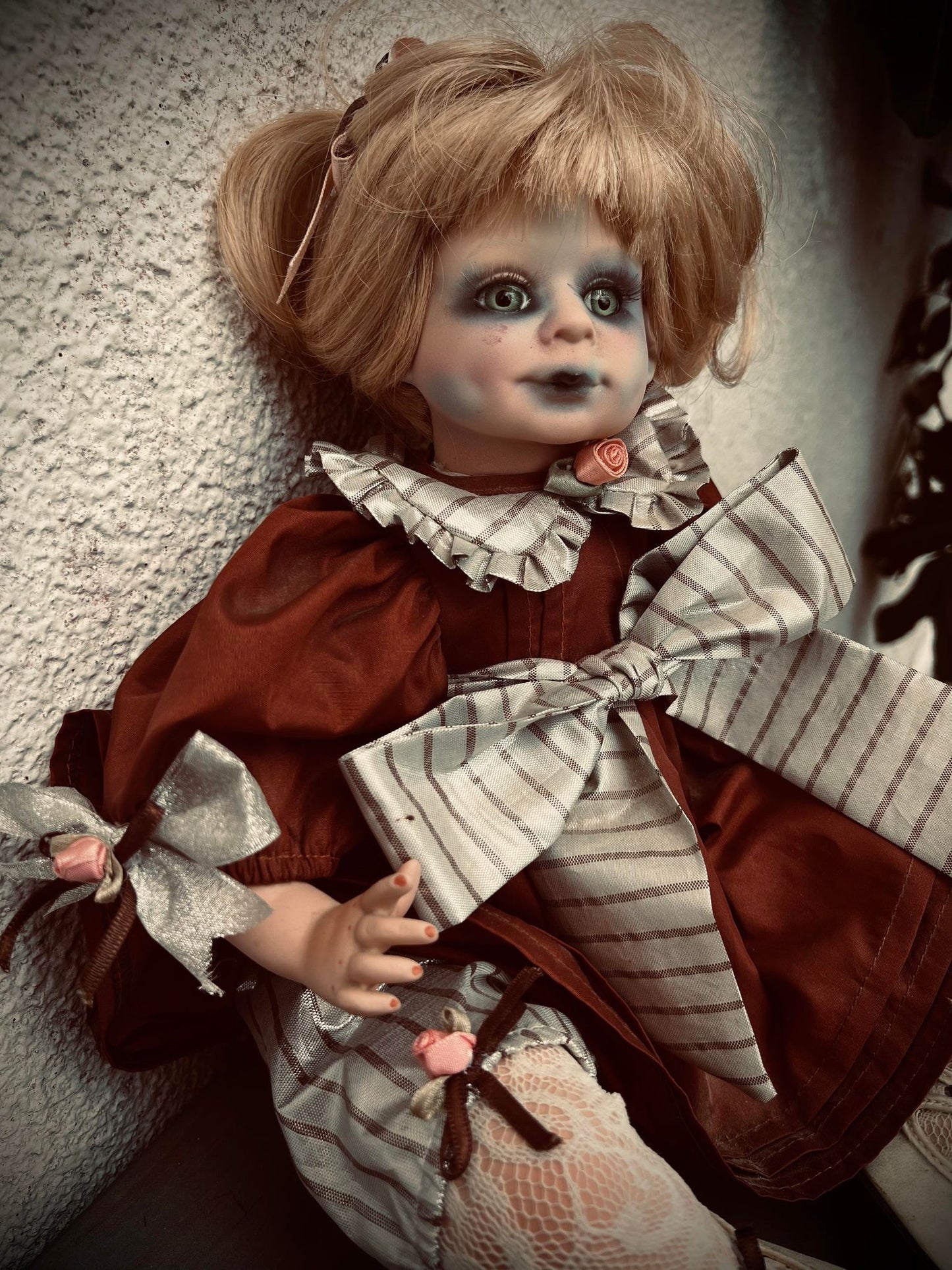 Meet Riley 18" Doll Porcelain Zombie Undead Witchy Creepy Haunted Spirit Infected Scary Spooky Possessed Positive Oddity Gift Idea