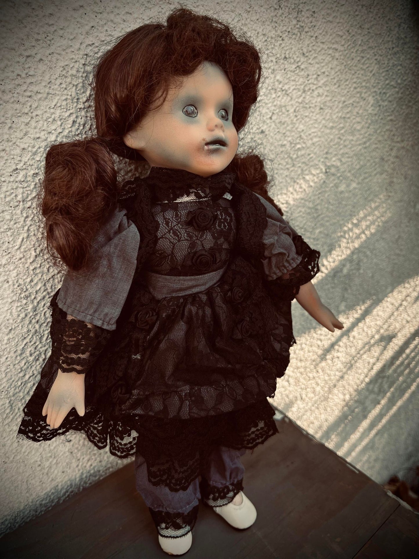 Meet Evelyn 15" Doll Porcelain Zombie Undead Witchy Creepy Haunted Spirit Infected Scary Spooky Possessed Positive Oddity Gift Idea