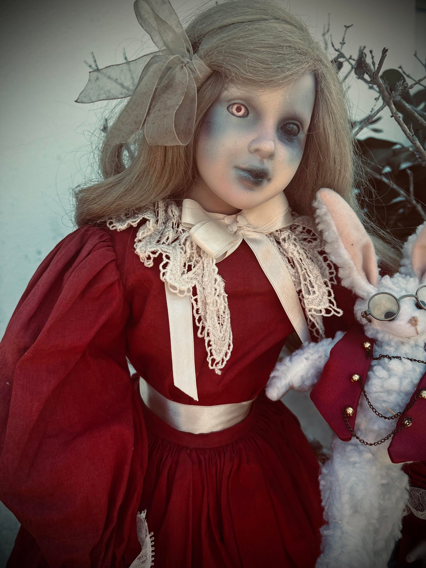 Meet Helana 30" Doll Porcelain Alice In The Wonderland Inspired Witchy Creepy Haunted Spirit Scary Spooky Oddity Possessed Positive Energy