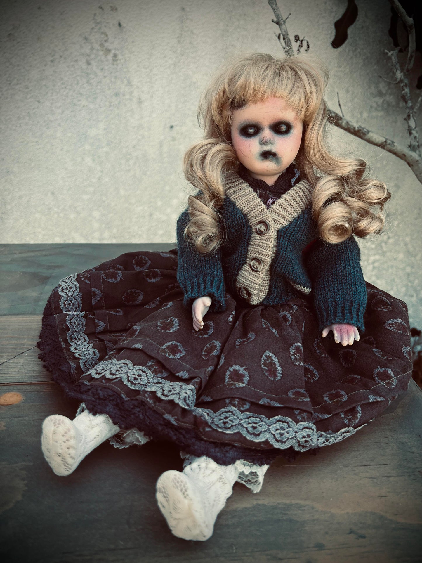 Meet Adelina 16" Doll Porcelain Witchy Creepy Haunted Spirit Infected Scary Spooky Zombie Possessed Positive Energy Oddity Gift Idea Vessel