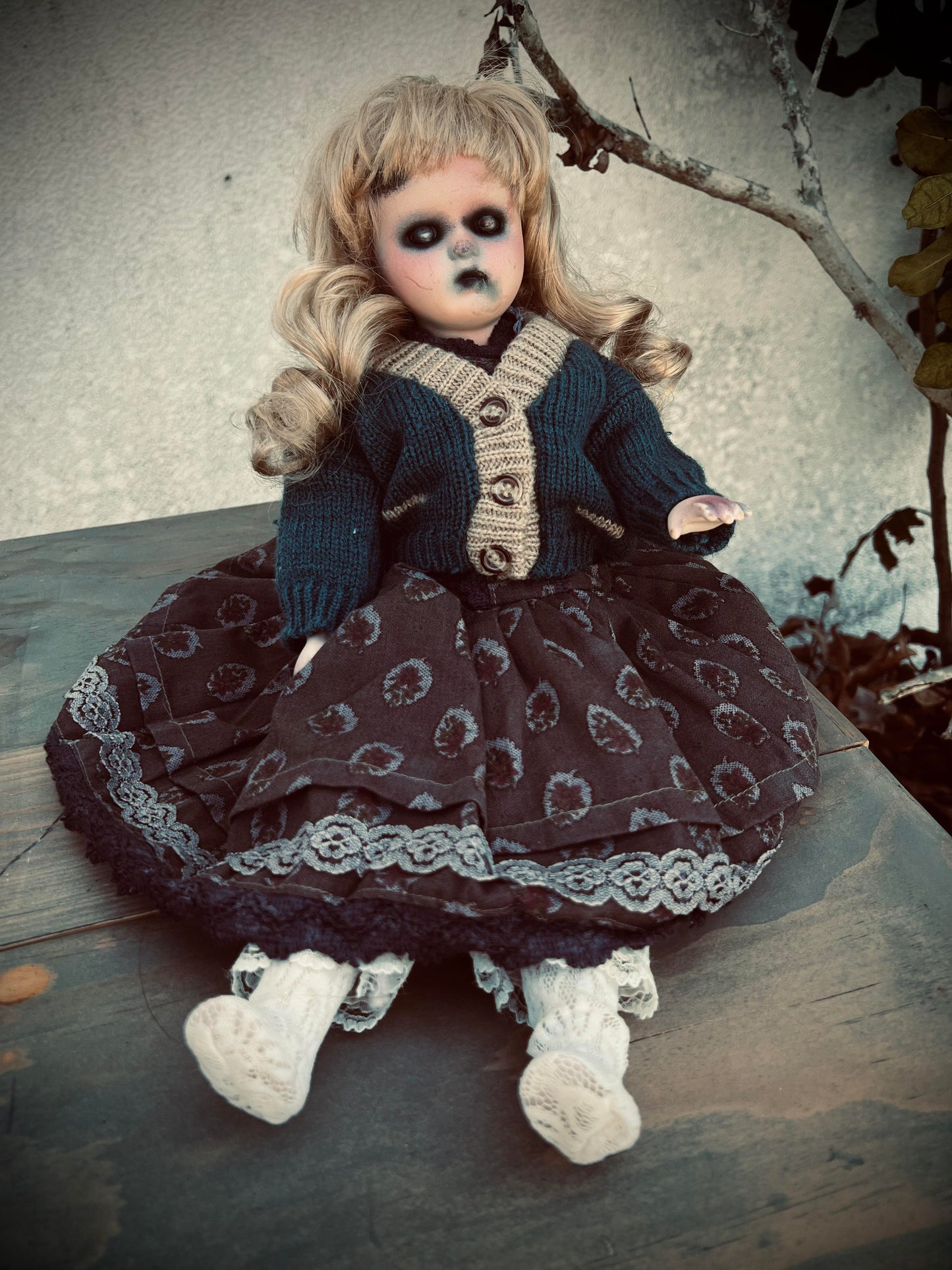 Meet Adelina 16" Doll Porcelain Witchy Creepy Haunted Spirit Infected Scary Spooky Zombie Possessed Positive Energy Oddity Gift Idea Vessel