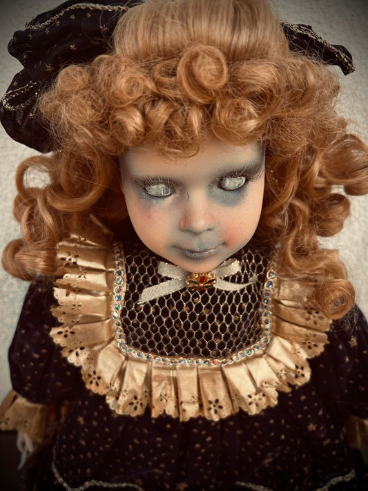 Meet Hettie 22" Doll Porcelain Witchy Creepy Haunted Spirit Infected Scary Spooky Possessed Positive Energy Oddity Gift Idea Vessel