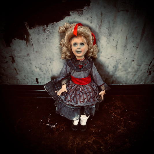 Meet Luna 14" Doll Porcelain Zombie Undead Witchy Creepy Haunted Spirit Infected Scary Spooky Possessed Positive Oddity Gift Idea