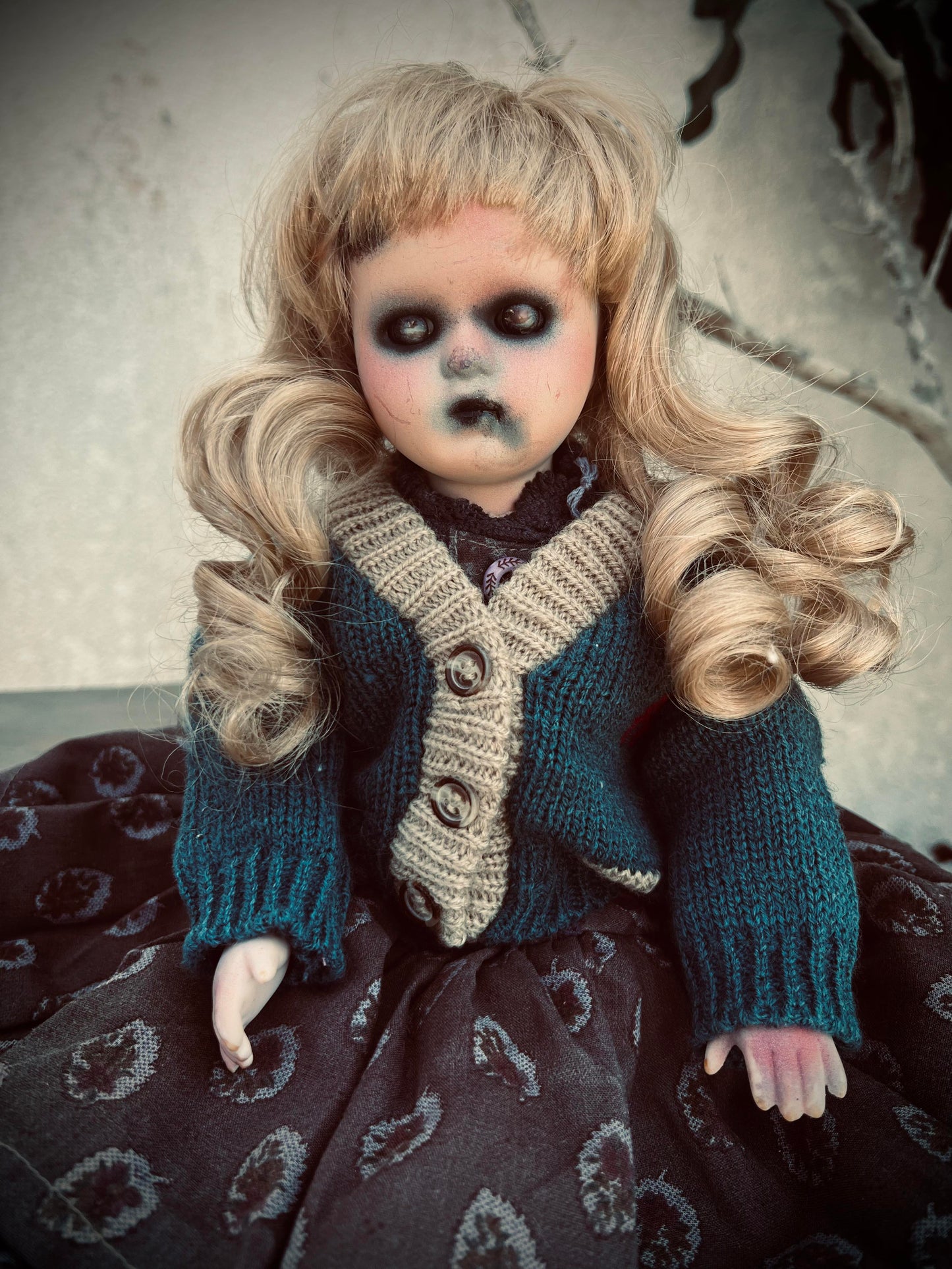 Meet Adelina 16" Doll Porcelain Witchy Creepy Haunted Spirit Infected Scary Spooky Zombie Possessed Positive Energy Oddity Gift Idea Vessel