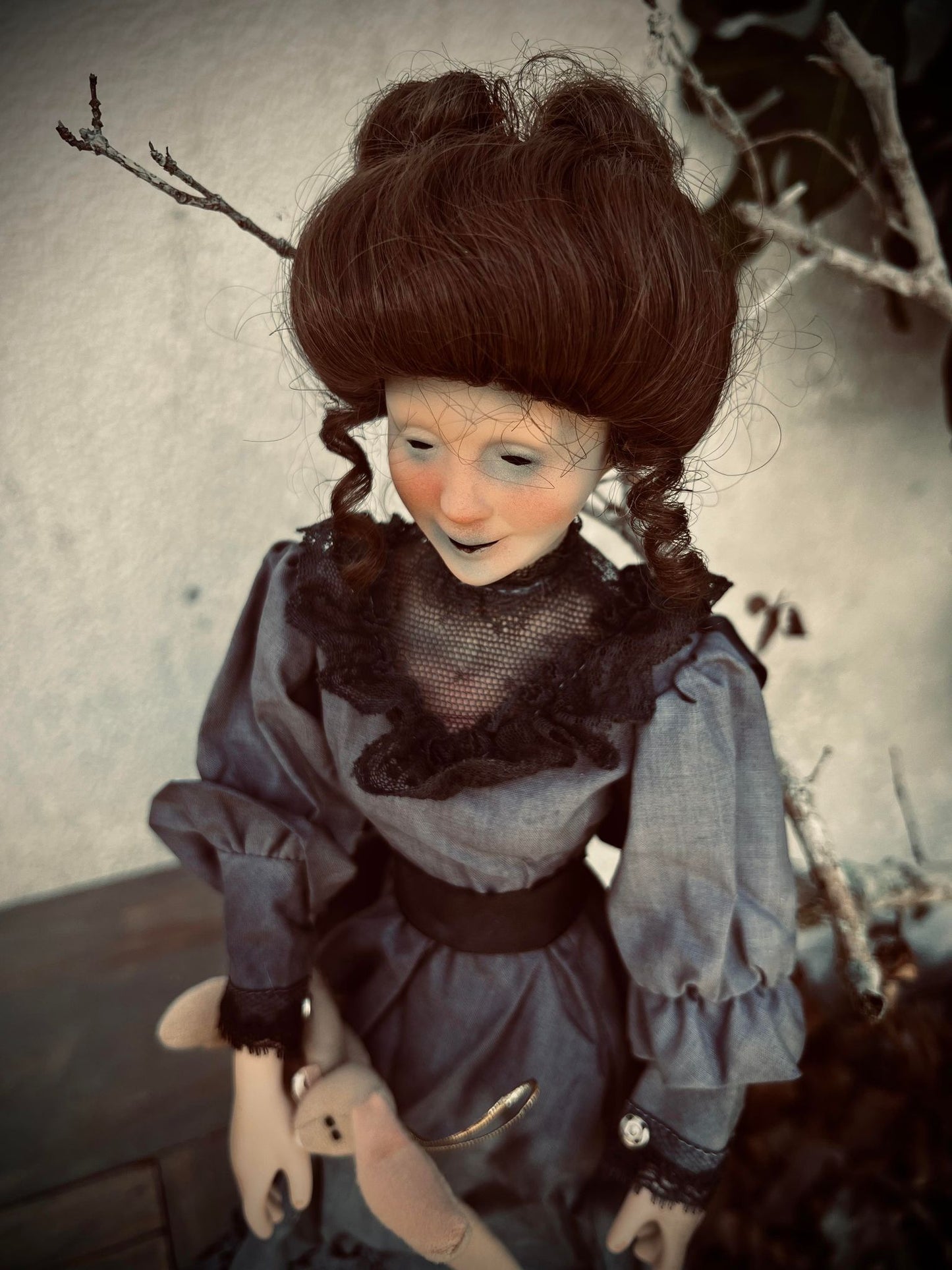 Meet Evangelina 17" Doll Porcelain Witchy Creepy Haunted Spirit Infected Scary Spooky Possessed Positive Energy Oddity Gift Idea Vessel