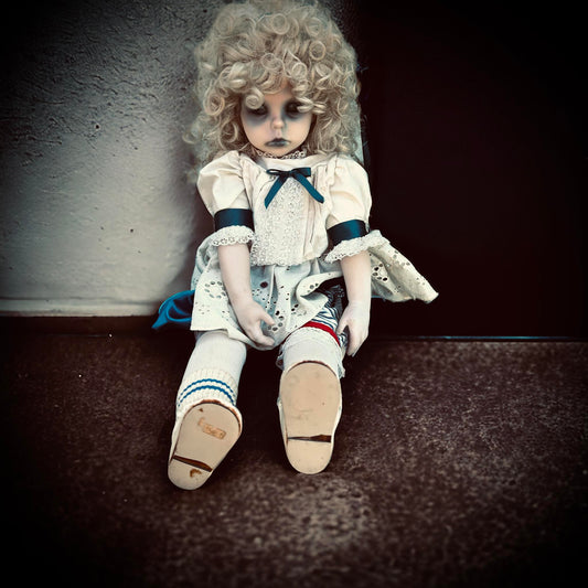 Meet Josie 30" Doll Porcelain Witchy Creepy Haunted Spirit Infected Scary Spooky Zombie Possessed Positive Energy Oddity Gift Idea Vessel