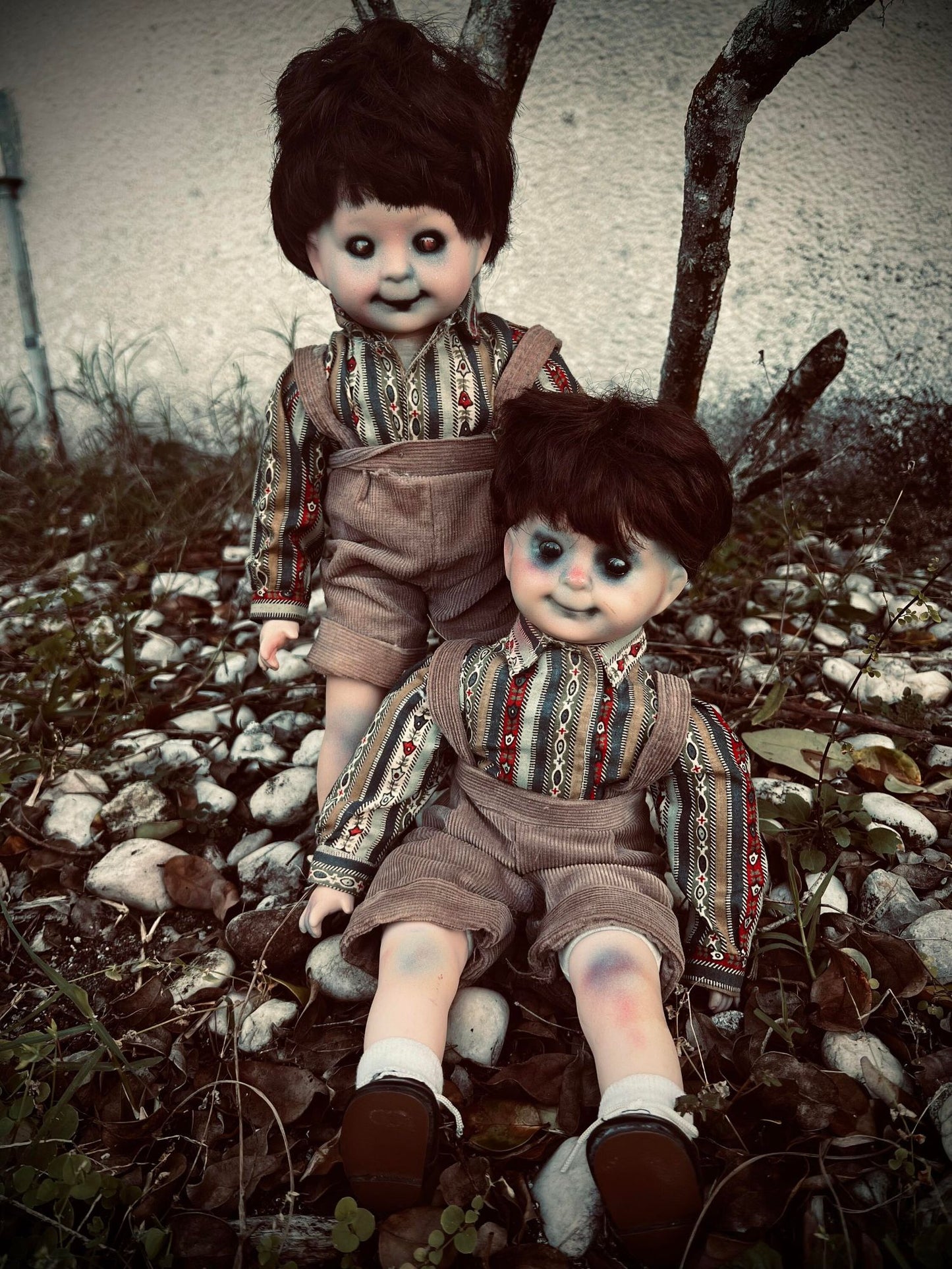 Meet Ryan & Robin 15" Twin Spirit Porcelain Baby Doll Haunted Vessels Infected Scary Spooky Zombie Possessed Gothic Positive Energy Haunt