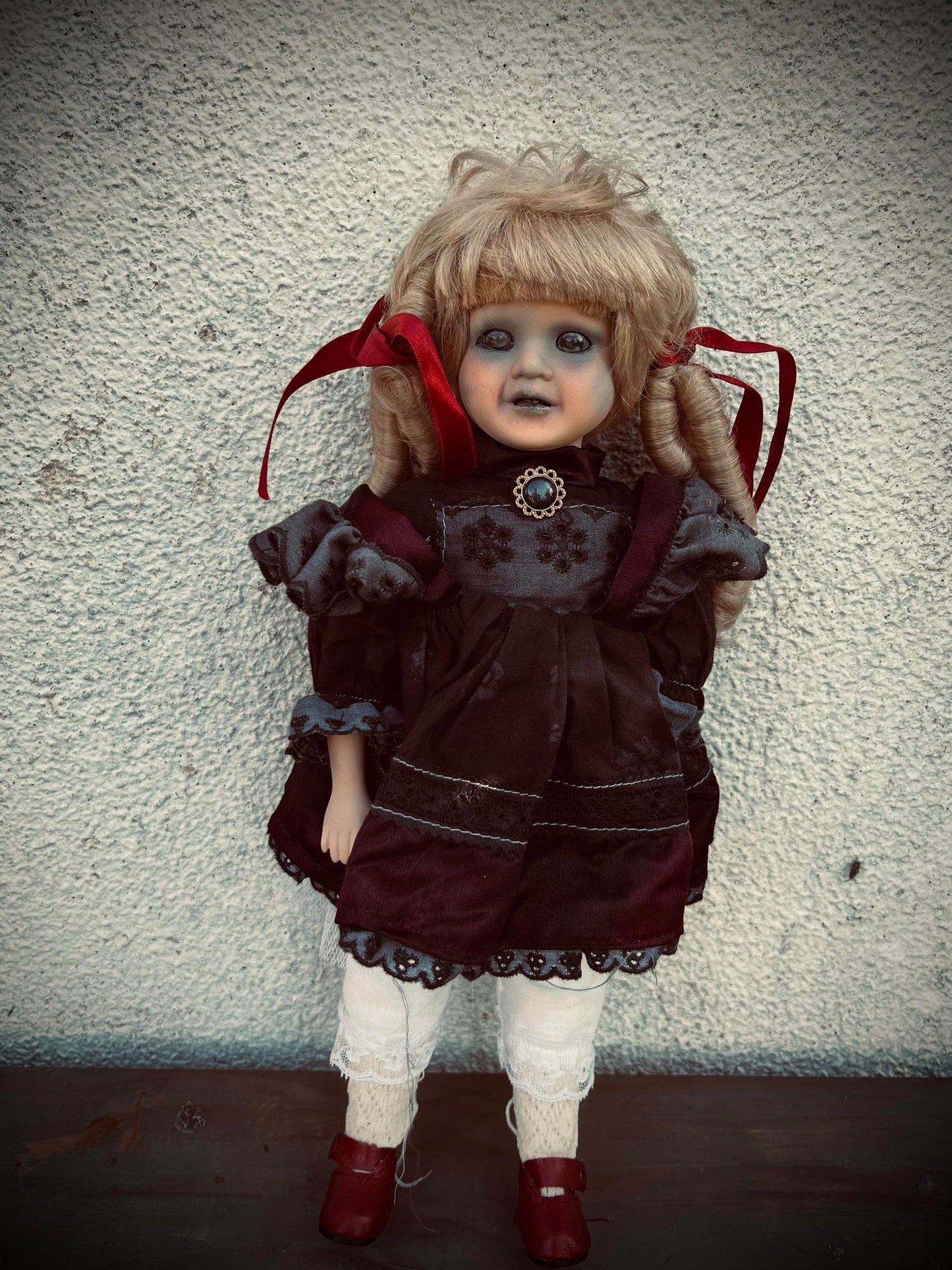 Meet Eleanor " Doll Porcelain Zombie Undead Witchy Creepy Haunted Spirit Infected Scary Spooky Possessed Positive Oddity Gift Idea