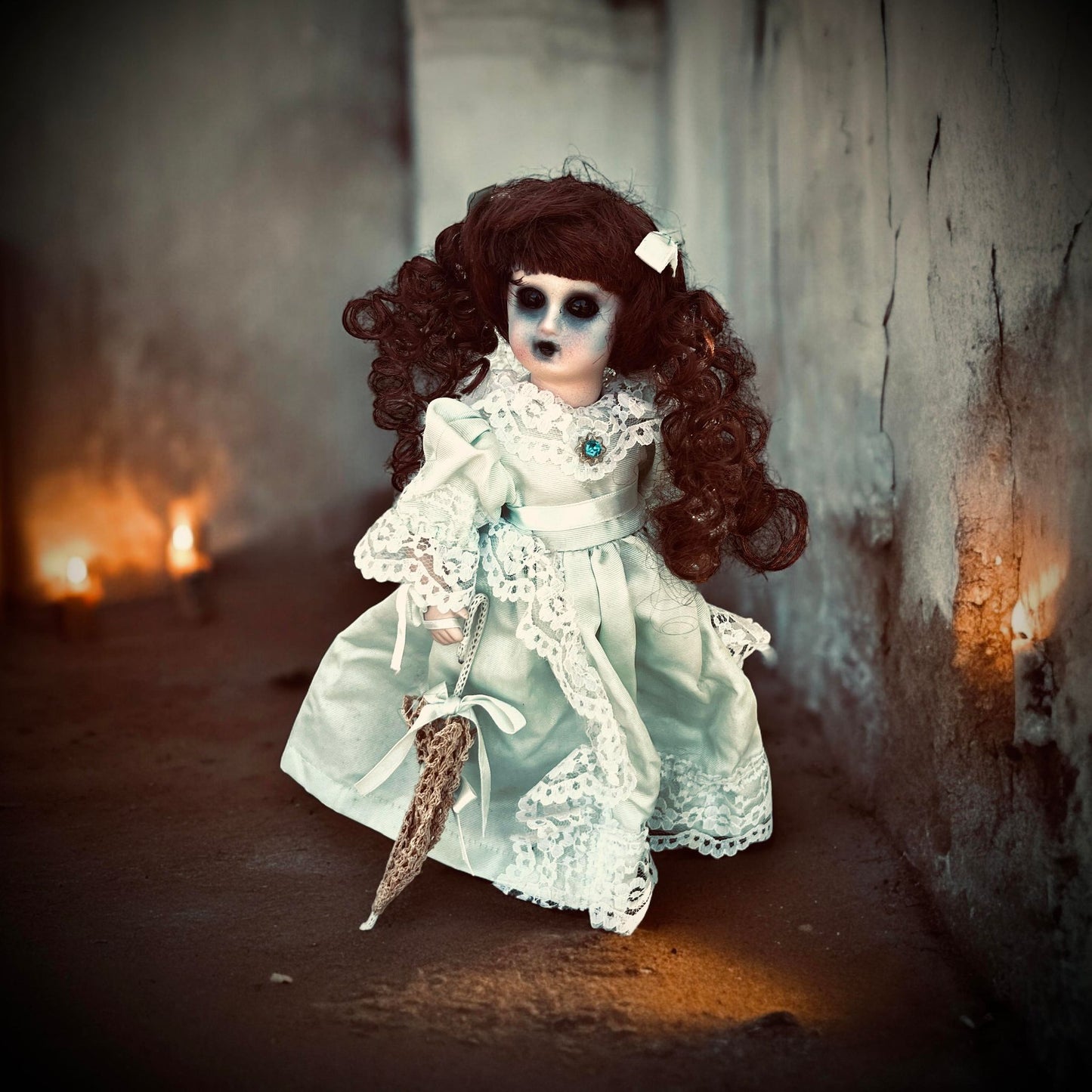 Meet Lucy 10" Mini Doll Porcelain Zombie Undead Witchy Creepy Haunted Spirit Infected Scary Spooky Possessed Positive Oddity Gift Idea