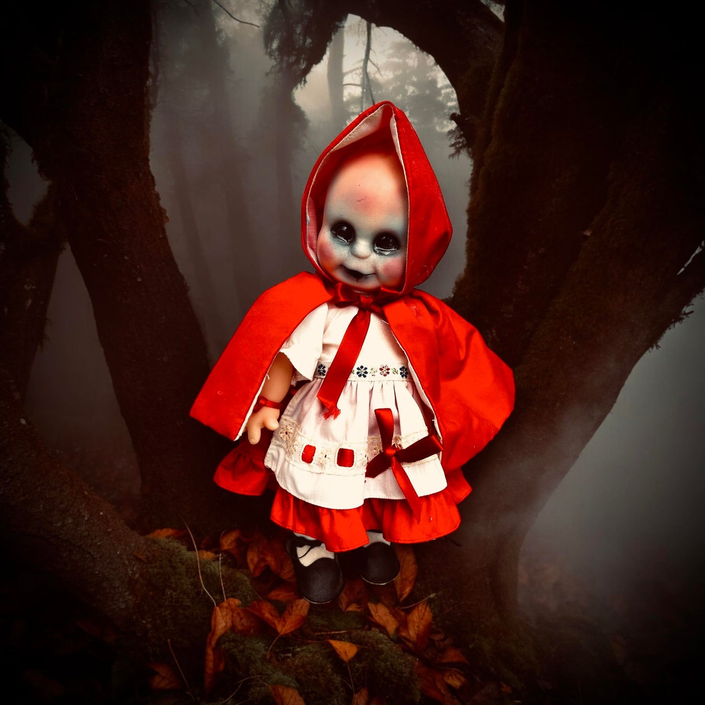 Meet Grace 11" Vinyl Doll Witchy Creepy Haunted Spirit Infected Scary Spooky Zombie Positive Energy Oddity Vessel Red Riding Hood Inspired