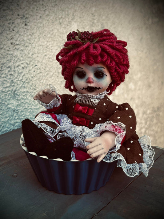 Meet Melody 10" Doll Porcelain Mini Haunt Raggedy Ann Inspired Undead Witchy Creepy Haunted Spirit Spooky Possessed Positive Oddity Gift