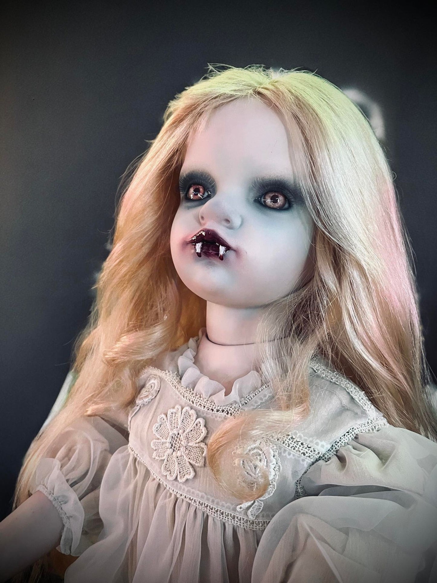 Meet Camille 30" Large Vampire Doll Porcelain Witchy Creepy Haunted Spirit Infected Scary Spooky Possessed Positive Oddity Gift Idea