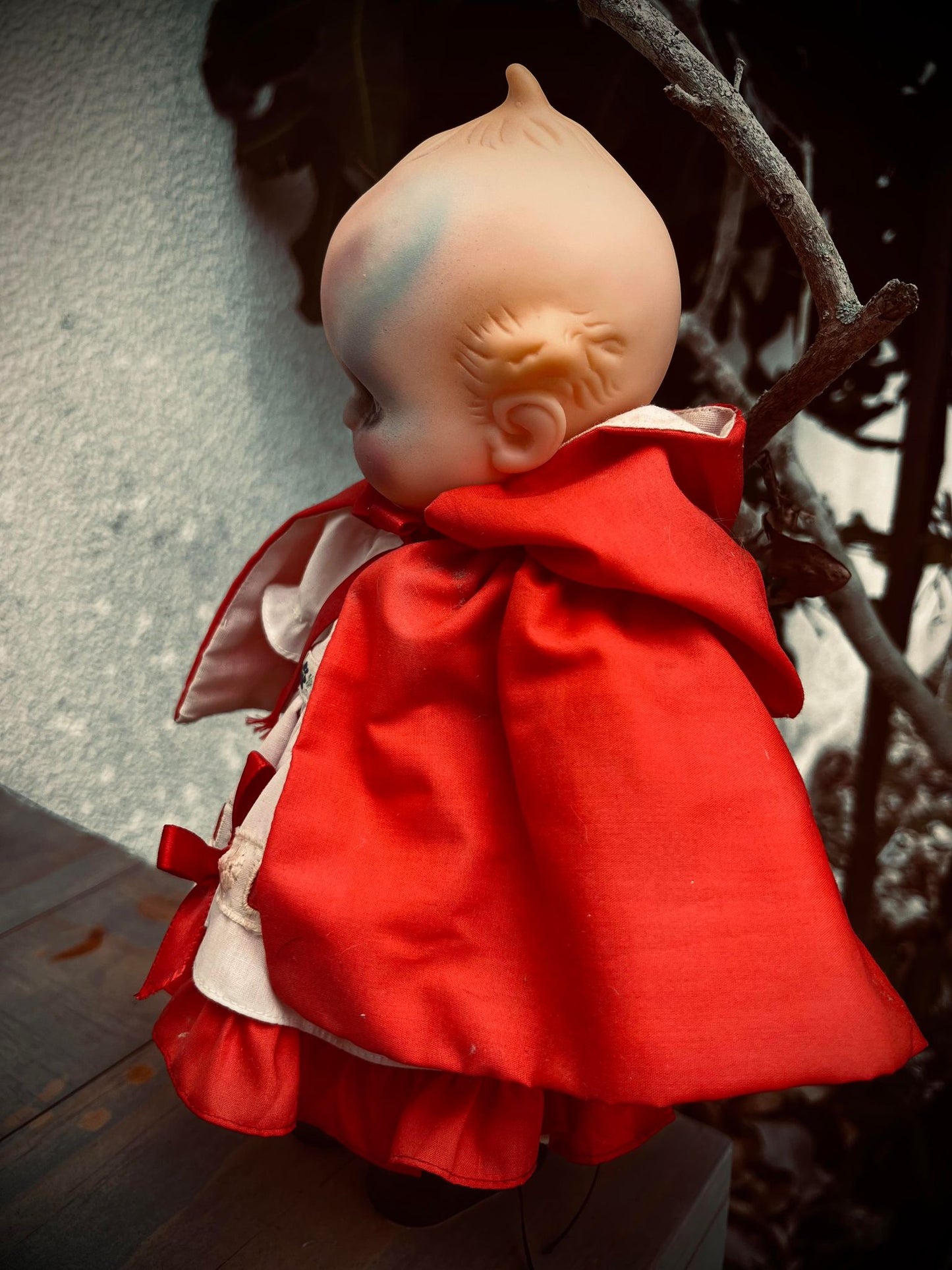 Meet Grace 11" Vinyl Doll Witchy Creepy Haunted Spirit Infected Scary Spooky Zombie Positive Energy Oddity Vessel Red Riding Hood Inspired