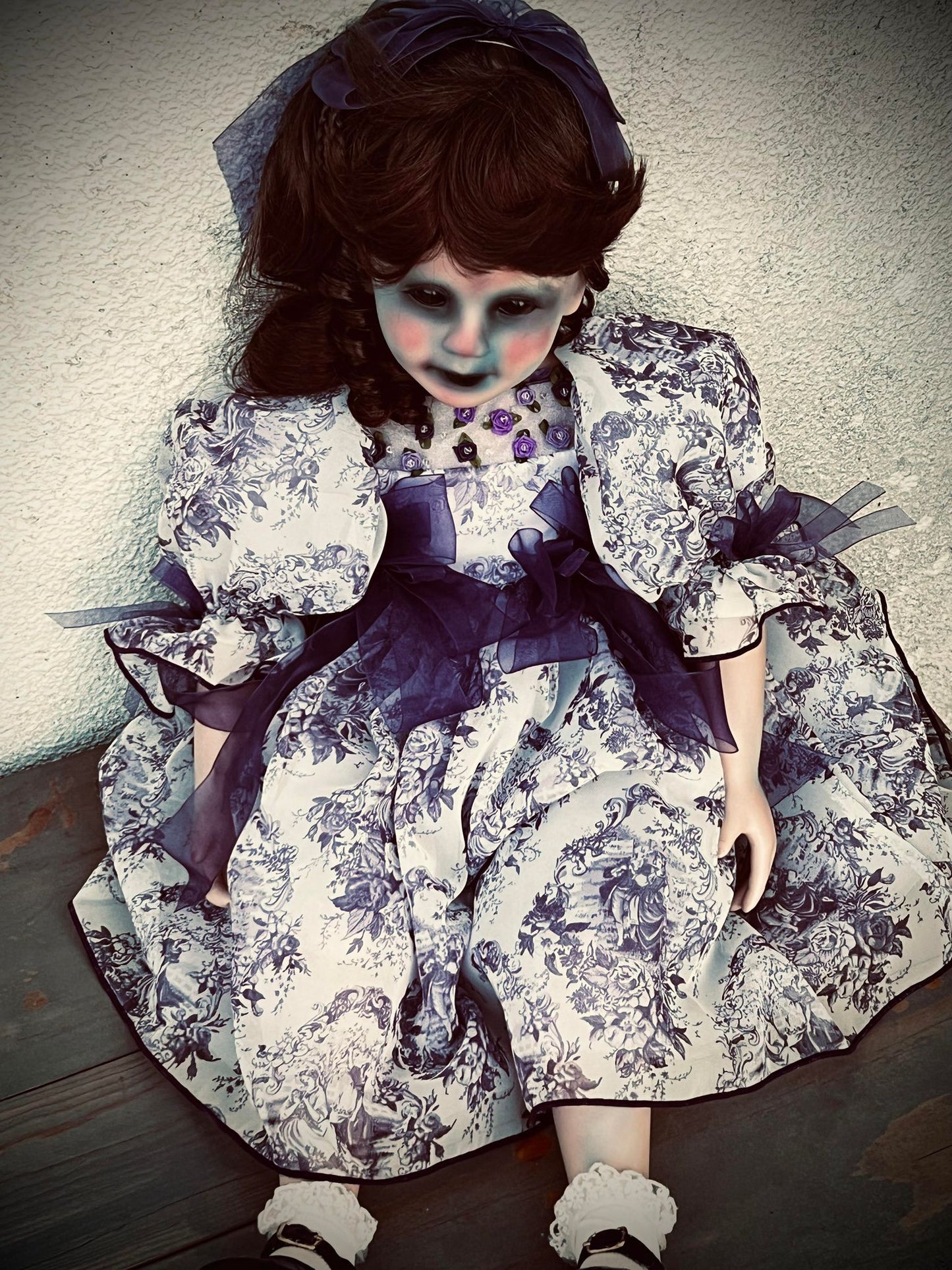 Meet Violet 26" Large Doll Porcelain Zombie Undead Witchy Creepy Haunted Spirit Infected Scary Spooky Possessed Positive Oddity Gift Idea