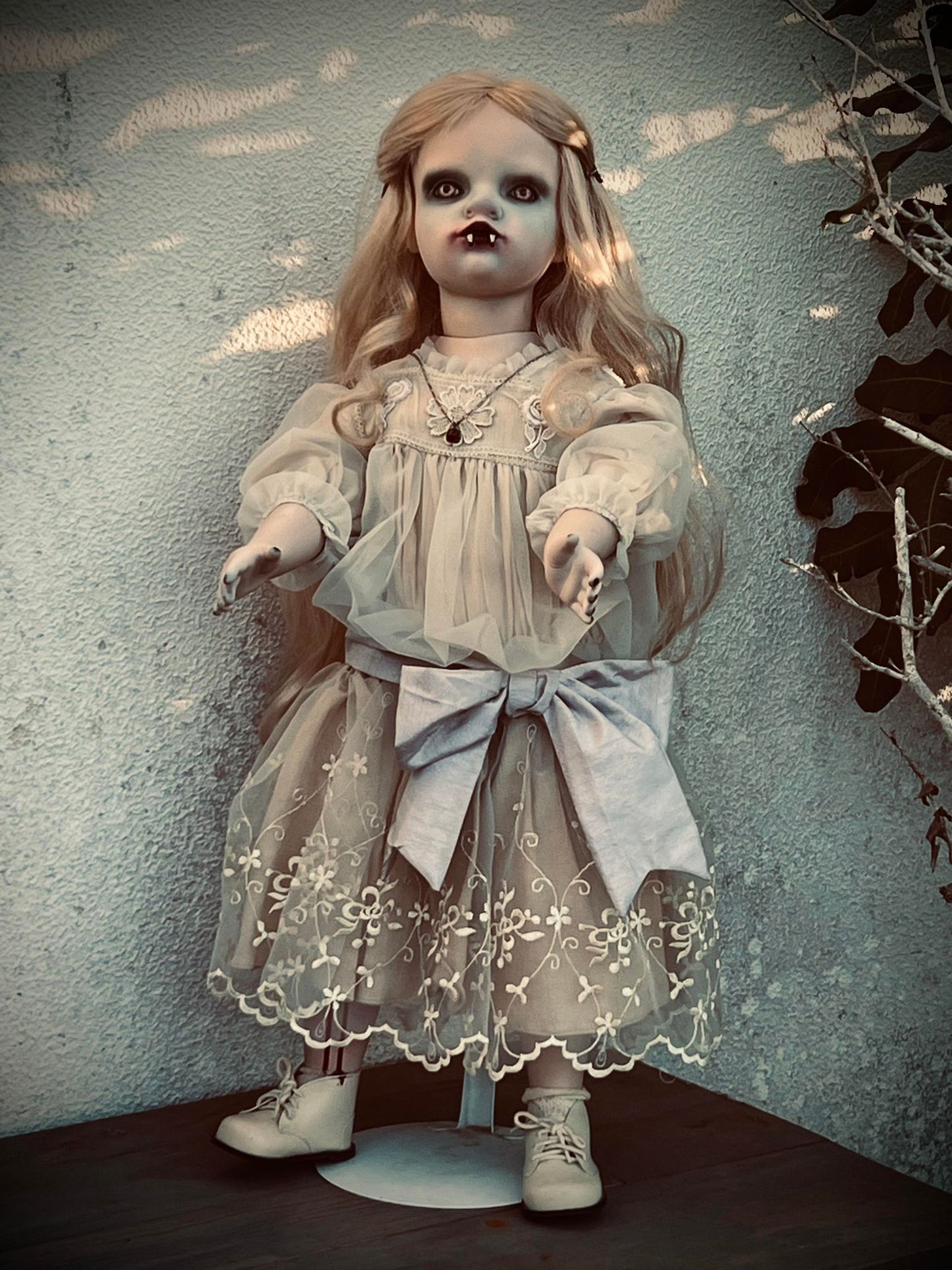 Meet Camille 30" Large Vampire Doll Porcelain Witchy Creepy Haunted Spirit Infected Scary Spooky Possessed Positive Oddity Gift Idea