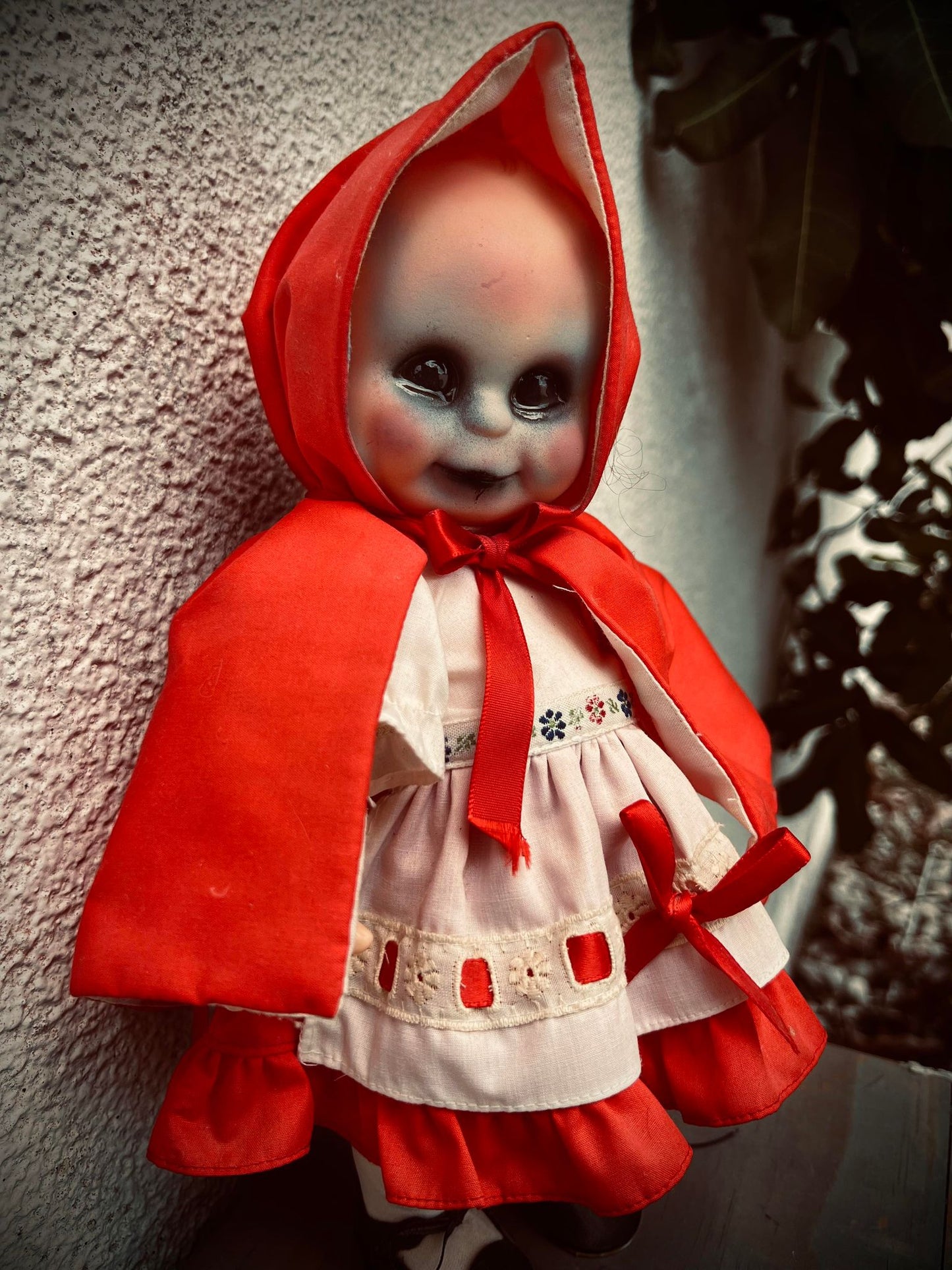 Meet Grace 11" Vinyl Doll Witchy Creepy Haunted Spirit Infected Scary Spooky Zombie Positive Energy Oddity Vessel Red Riding Hood Inspired