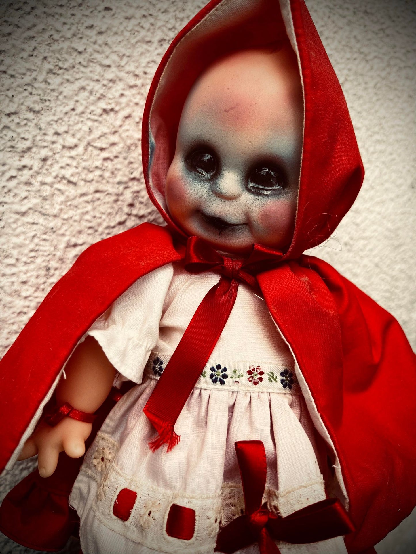 Meet Grace 11" Vinyl Doll Witchy Creepy Haunted Spirit Infected Scary Spooky Zombie Positive Energy Oddity Vessel Red Riding Hood Inspired