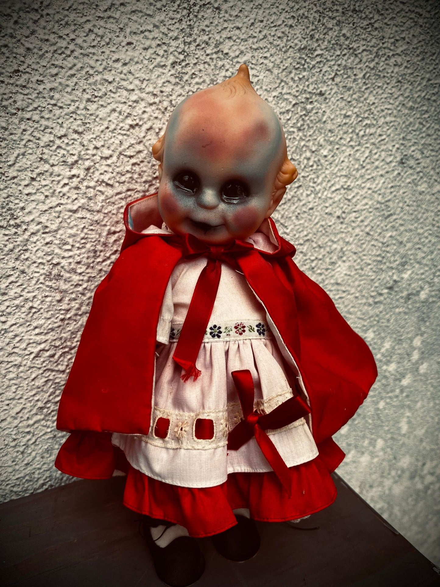 Meet Grace 11" Vinyl Doll Witchy Creepy Haunted Spirit Infected Scary Spooky Zombie Positive Energy Oddity Vessel Red Riding Hood Inspired