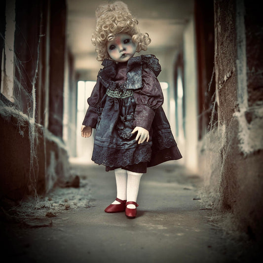 Meet Aubrey 16" Doll Porcelain Zombie Undead Witchy Creepy Haunted Spirit Infected Scary Spooky Possessed Positive Oddity Gift Idea