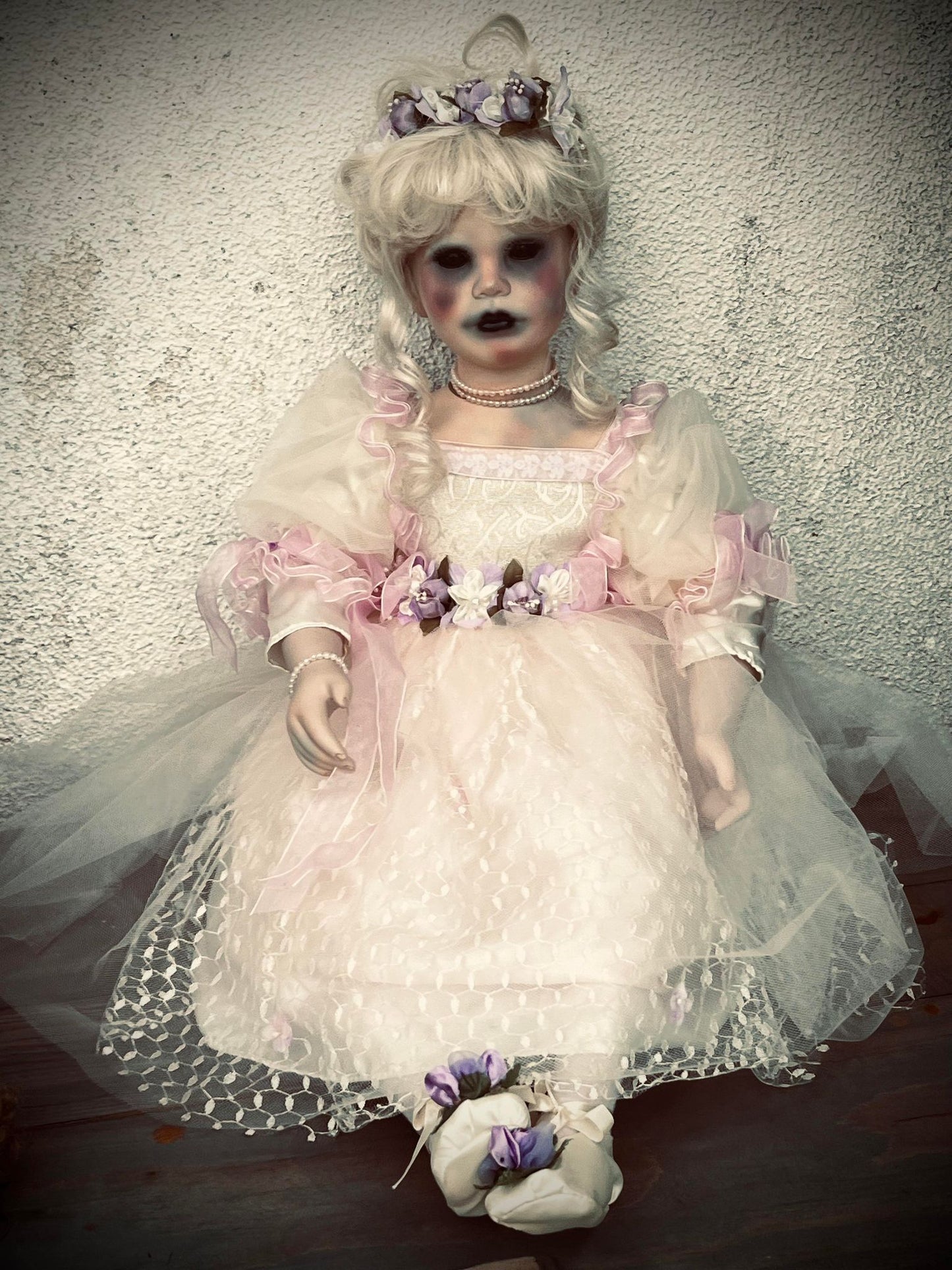 Meet Zoey 30" Large Doll Porcelain Zombie Undead Witchy Creepy Haunted Spirit Infected Scary Spooky Possessed Positive Oddity Gift Idea