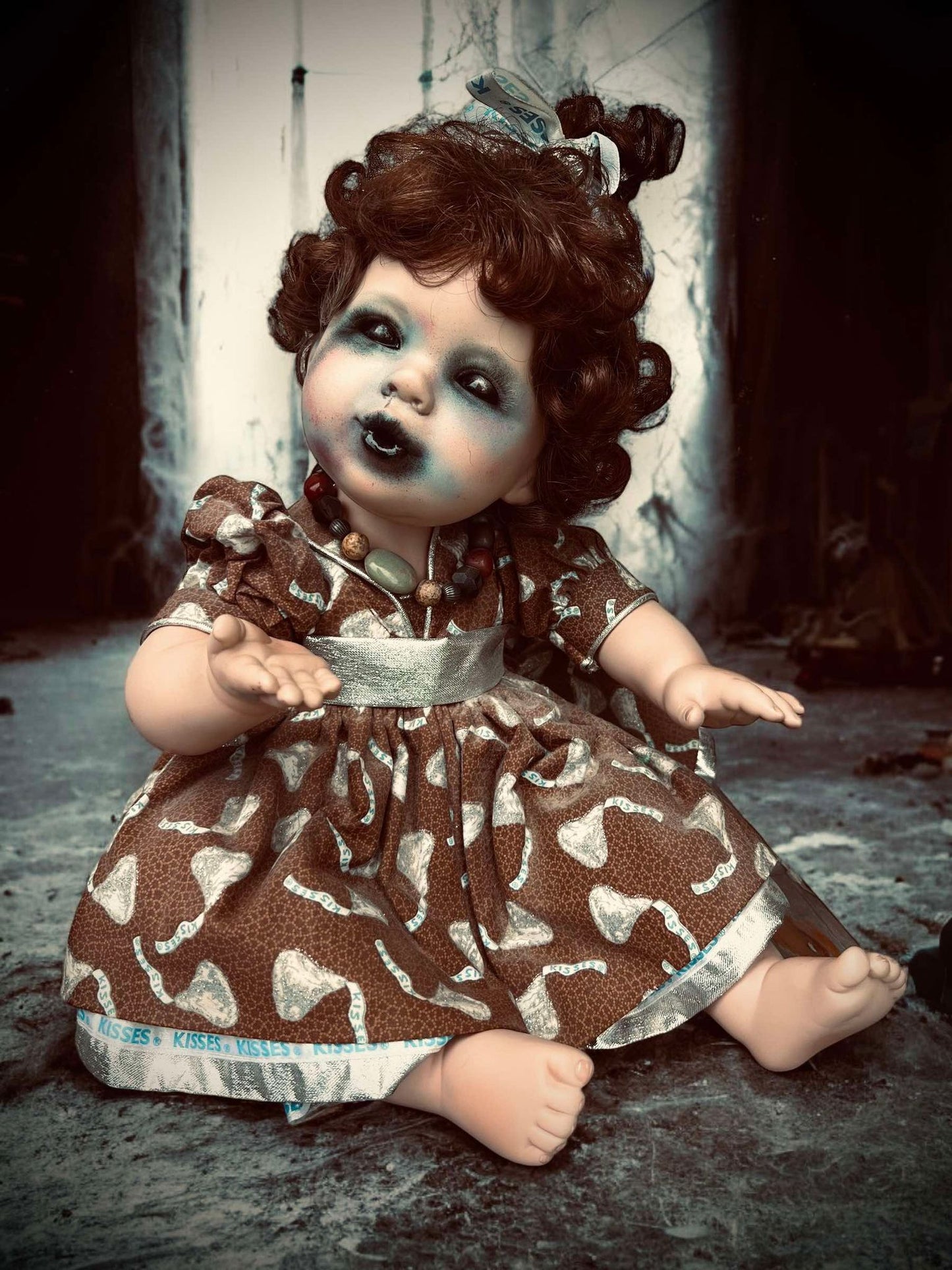 Meet Emerson 14" Doll Porcelain Kisses Undead Witchy Creepy Haunted Spirit Infected Scary Spooky Possessed Positive Oddity Occult Vessel