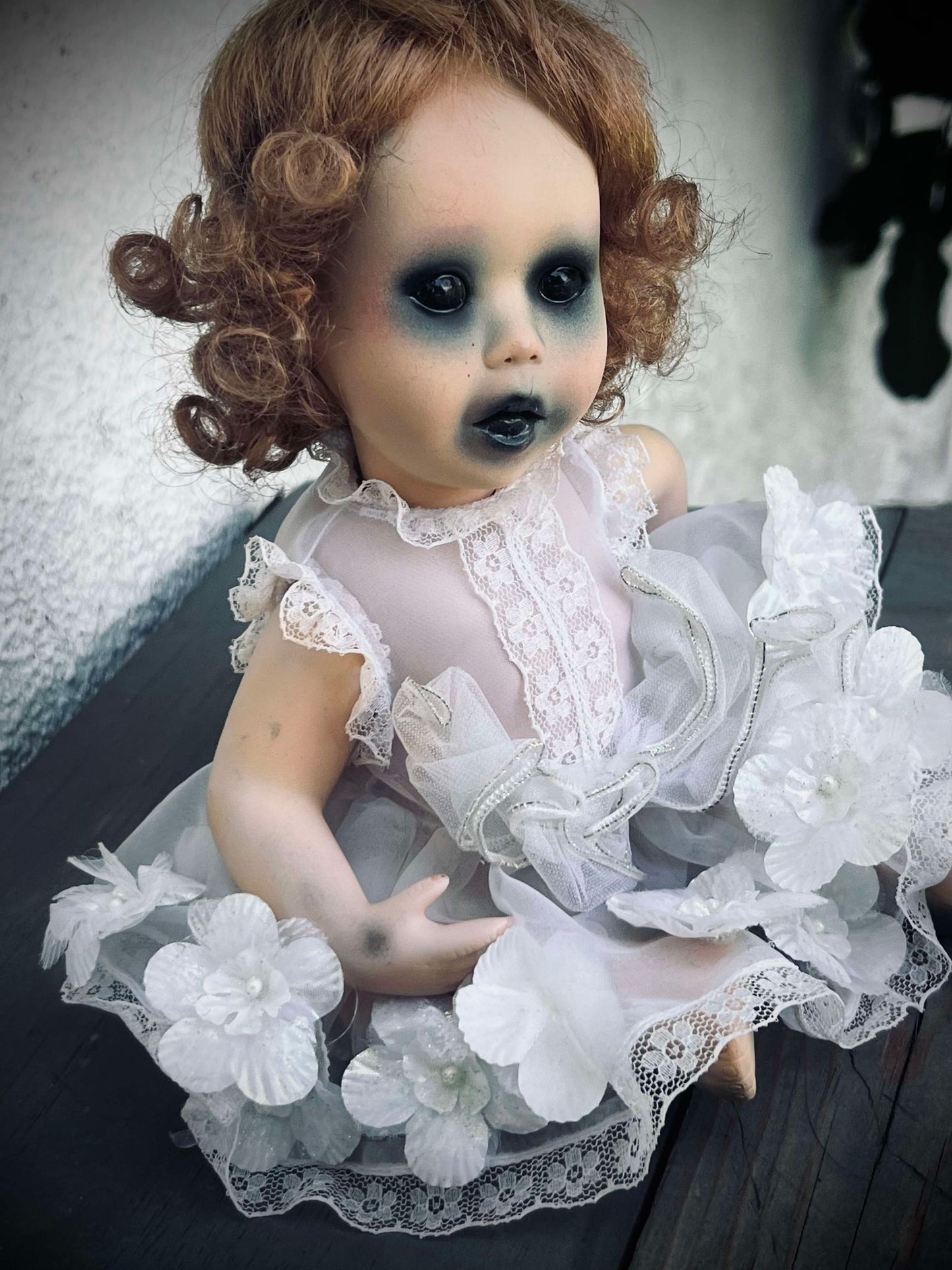 Meet Dahlia 11" Mini Haunted Doll Porcelain Zombie Undead Witchy Creepy Spirit Infected Spooky Possessed Positive Oddity Occult Vessel