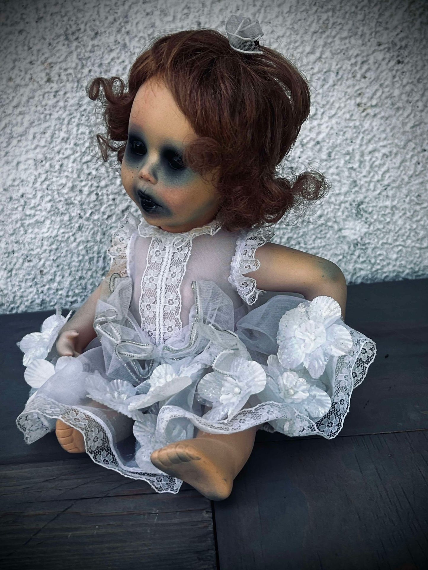 Meet Dahlia 11" Mini Haunted Doll Porcelain Zombie Undead Witchy Creepy Spirit Infected Spooky Possessed Positive Oddity Occult Vessel