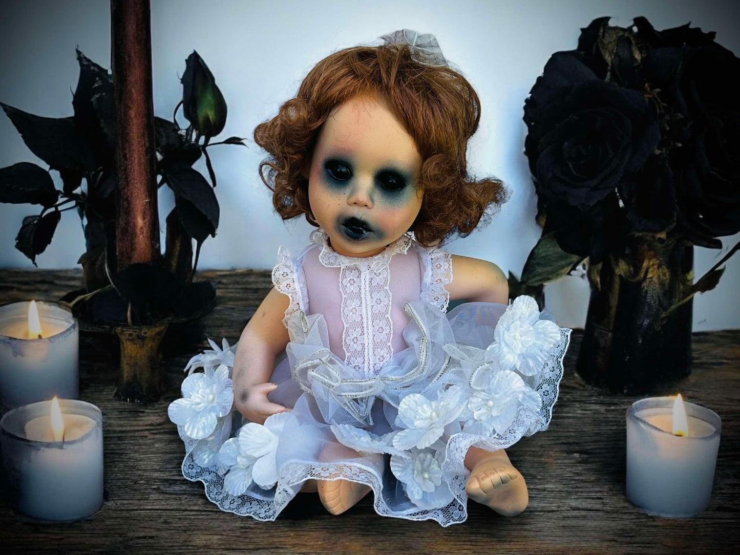 Meet Dahlia 11" Mini Haunted Doll Porcelain Zombie Undead Witchy Creepy Spirit Infected Spooky Possessed Positive Oddity Occult Vessel