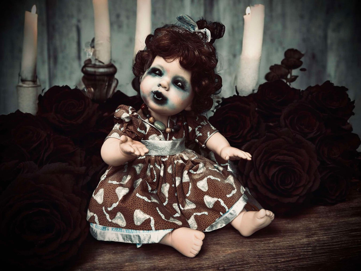 Meet Emerson 14" Doll Porcelain Kisses Undead Witchy Creepy Haunted Spirit Infected Scary Spooky Possessed Positive Oddity Occult Vessel