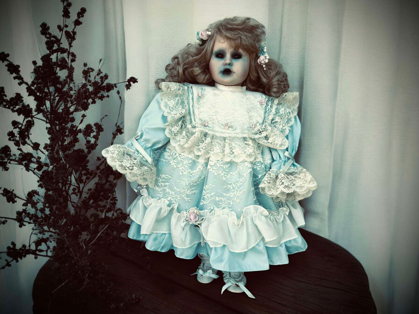 Meet Dalia 20" Doll Porcelain Undead Witchy Creepy Haunted Spirit Scary Spooky Possessed Positive Oddity Occult Vessel Paranormal Gift