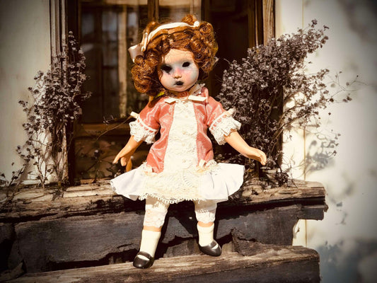 Meet Rosie 9" Mini Haunt Doll Porcelain Zombie Undead Witchy Creepy Haunted Spirit Paranormal Spooky Possessed Positive Oddity Gift Idea