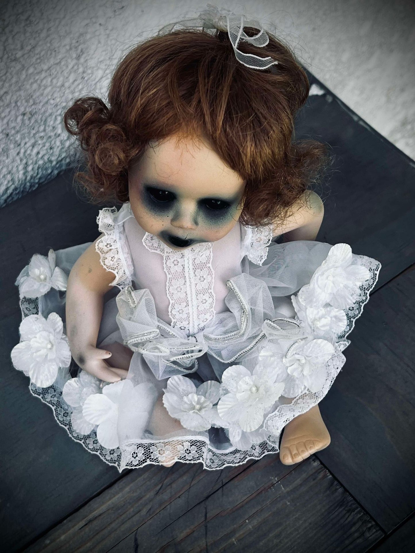 Meet Dahlia 11" Mini Haunted Doll Porcelain Zombie Undead Witchy Creepy Spirit Infected Spooky Possessed Positive Oddity Occult Vessel