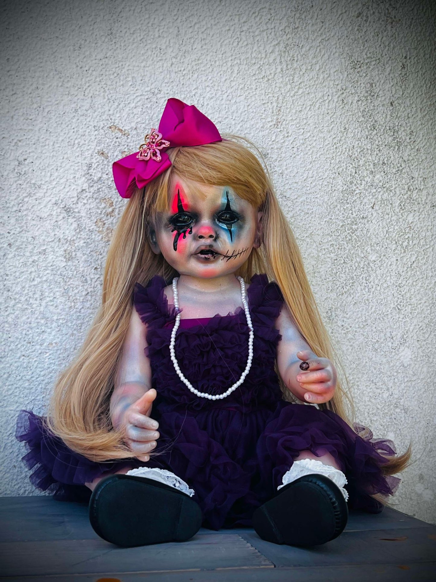 Meet Logan 23" Vinyl Reborn Baby Doll Deadly Clown Creepy Haunted Spirit Infected Scary Spooky Zombie Paranormal Energy Oddity Gift Idea