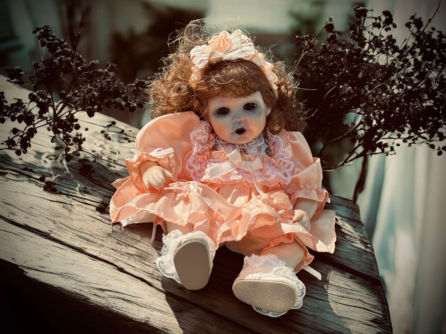 Meet Rosa 8" Mini Haunt Doll Porcelain Zombie Undead Witchy Creepy Haunted Spirit Paranormal Spooky Possessed Positive Oddity Gift Idea