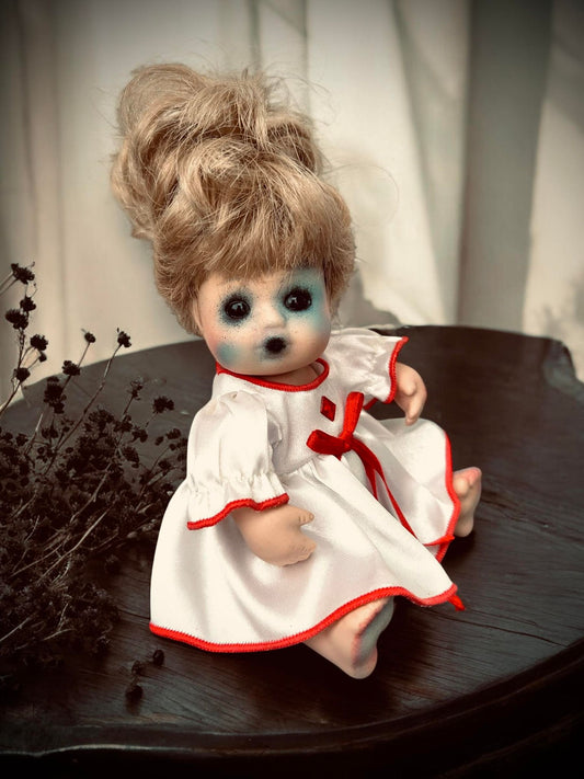 Meet Sloane 6" Mini Haunt Doll Porcelain Zombie Undead Haunted Spirit Paranormal Spooky Possessed Positive Oddity Gift Idea Supernatural